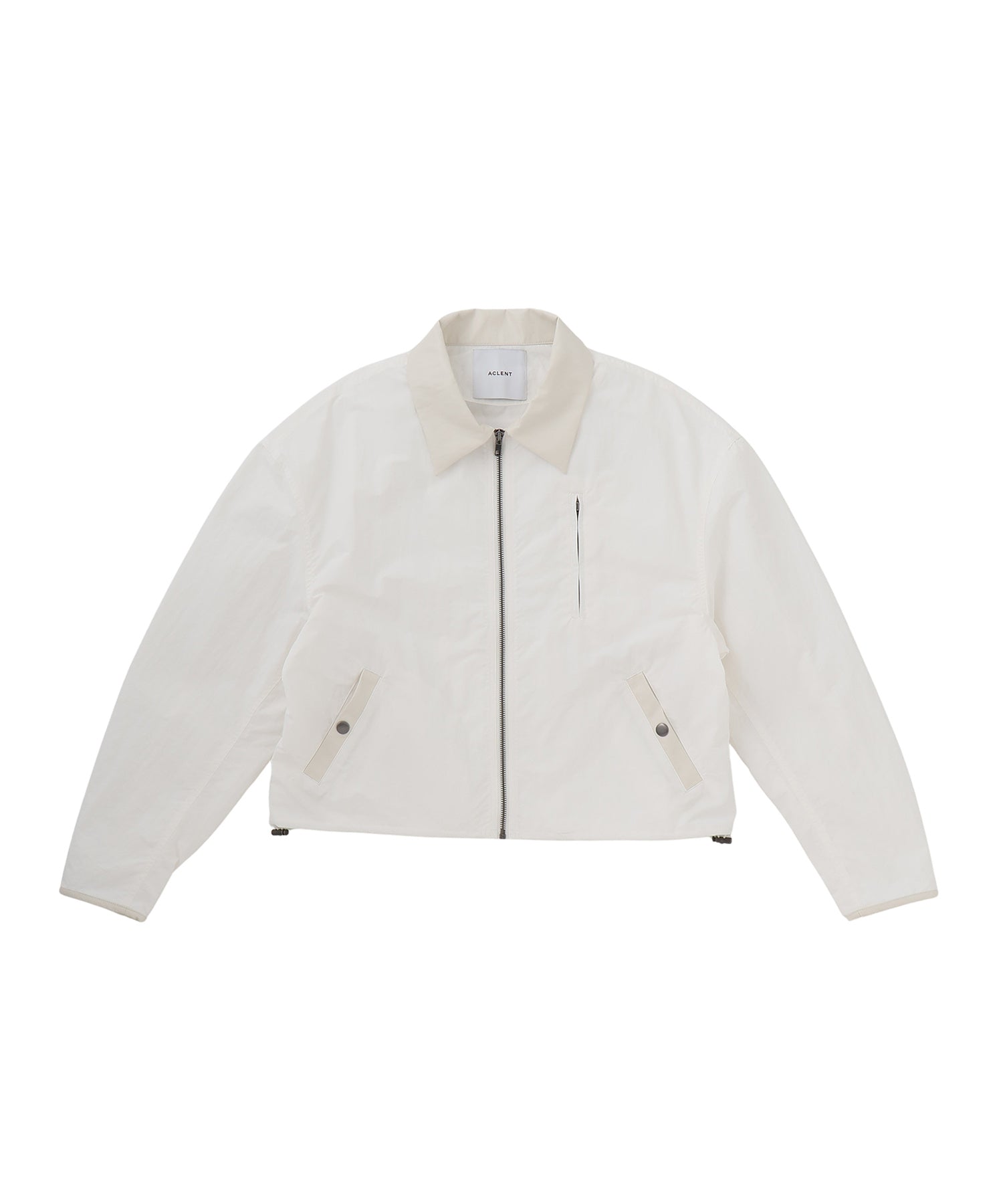 ポイントレザーナイロンコンパクトブルゾン