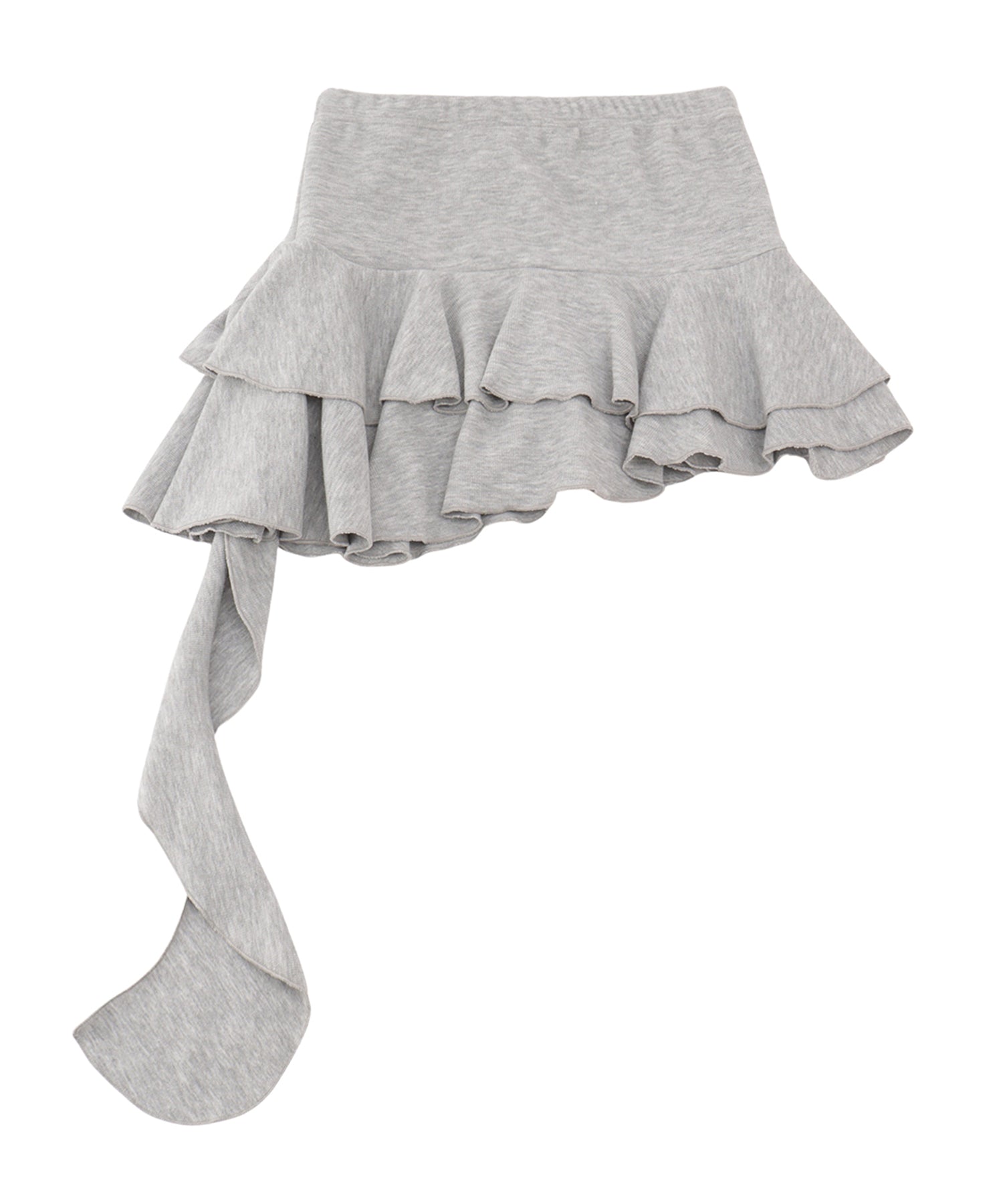 アシンメトリーフリルミニスカート