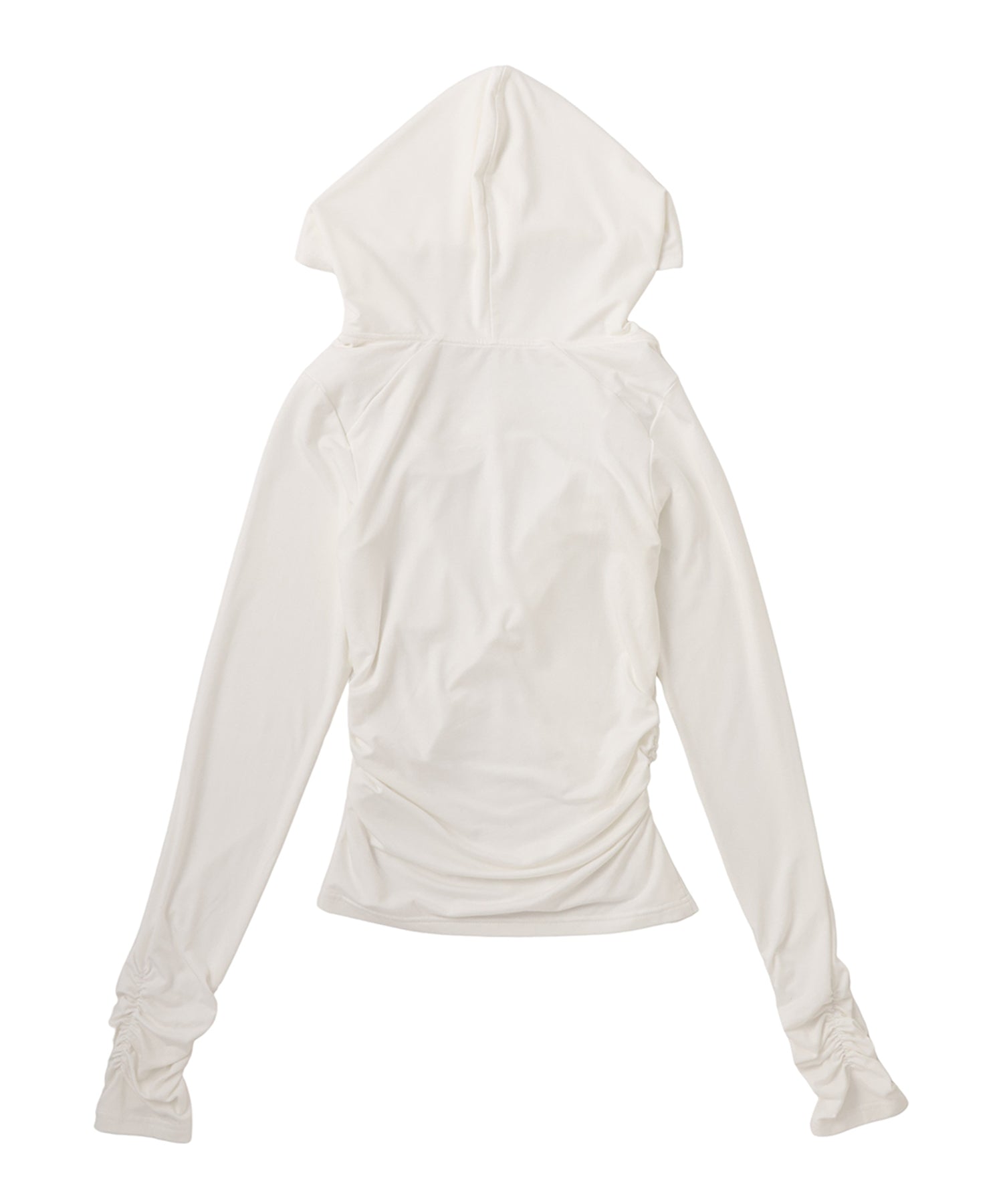 Draped Hooded Top
