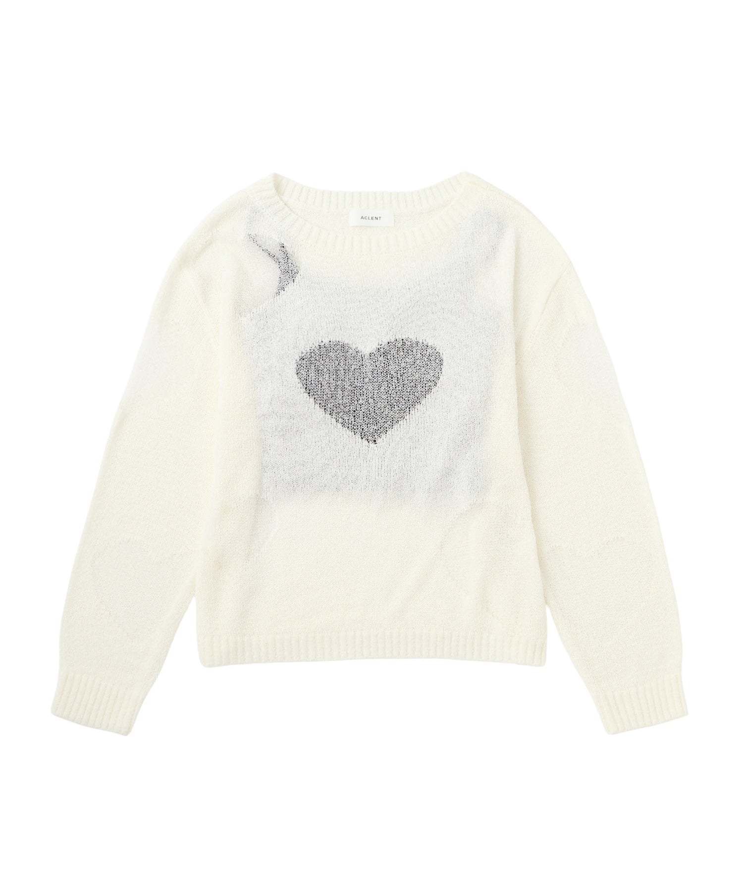 Heart Sheer Knit Camisole Set