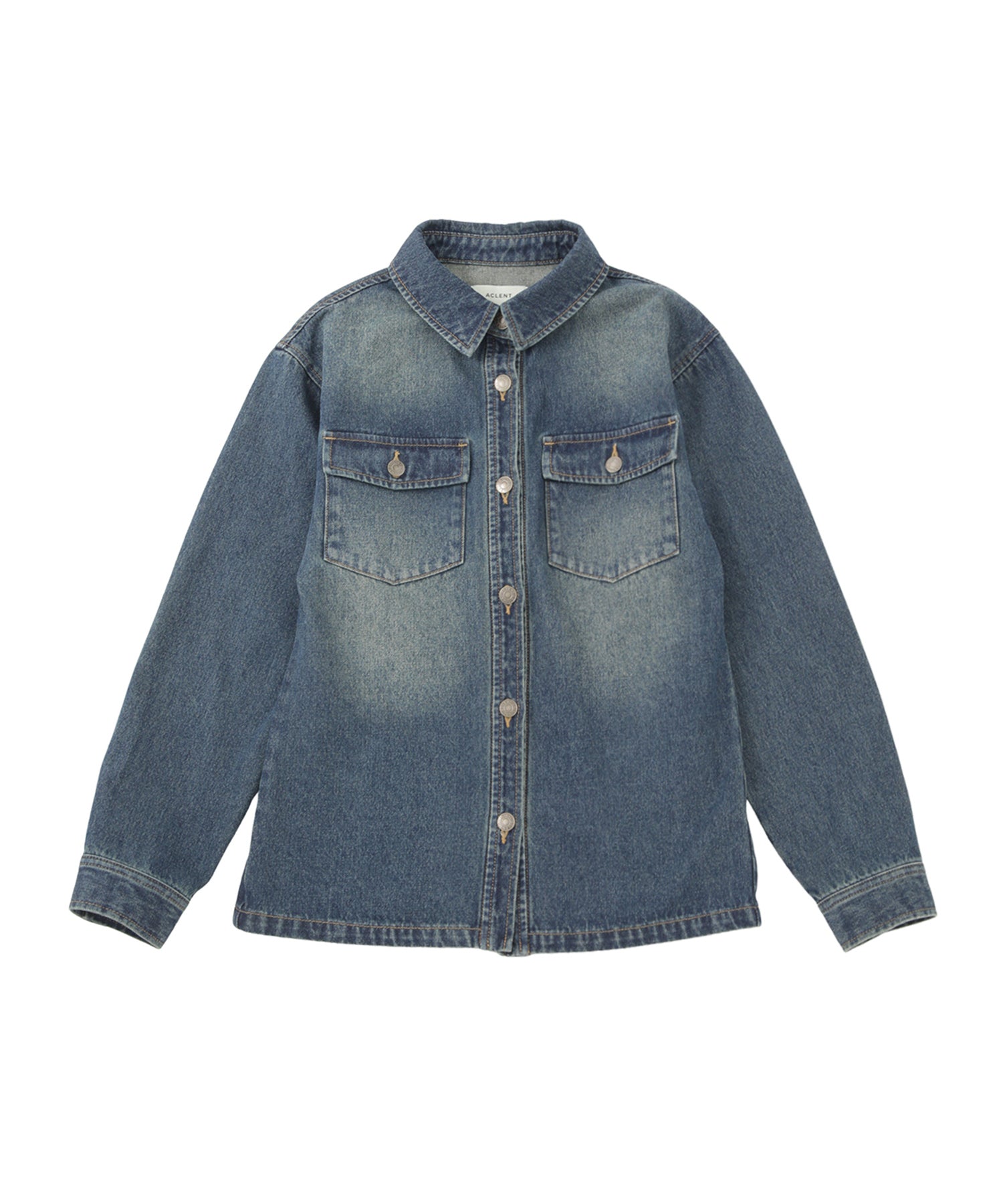 ヴィンテージウォッシュデニムシャツジャケット
