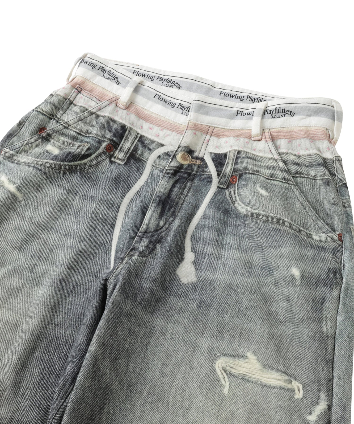 Printed Sweatpants – Denim Ⅱ