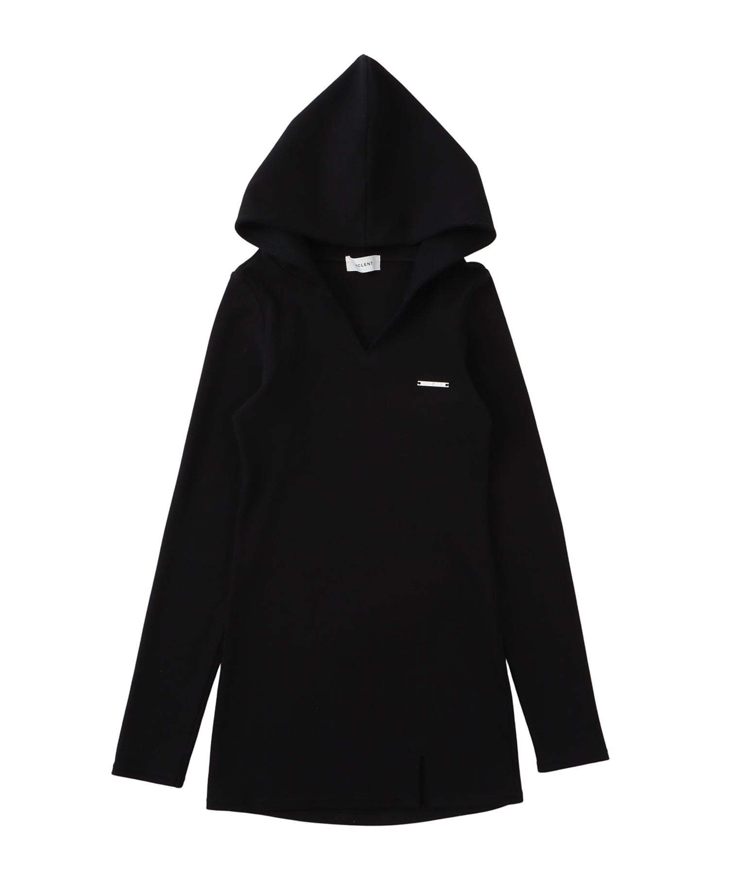 フーデッドリブミニドレス