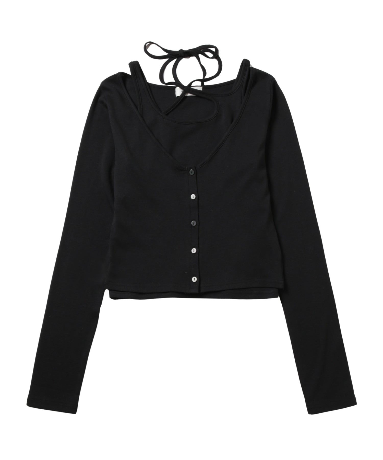 Halter Inner Cardigan Set