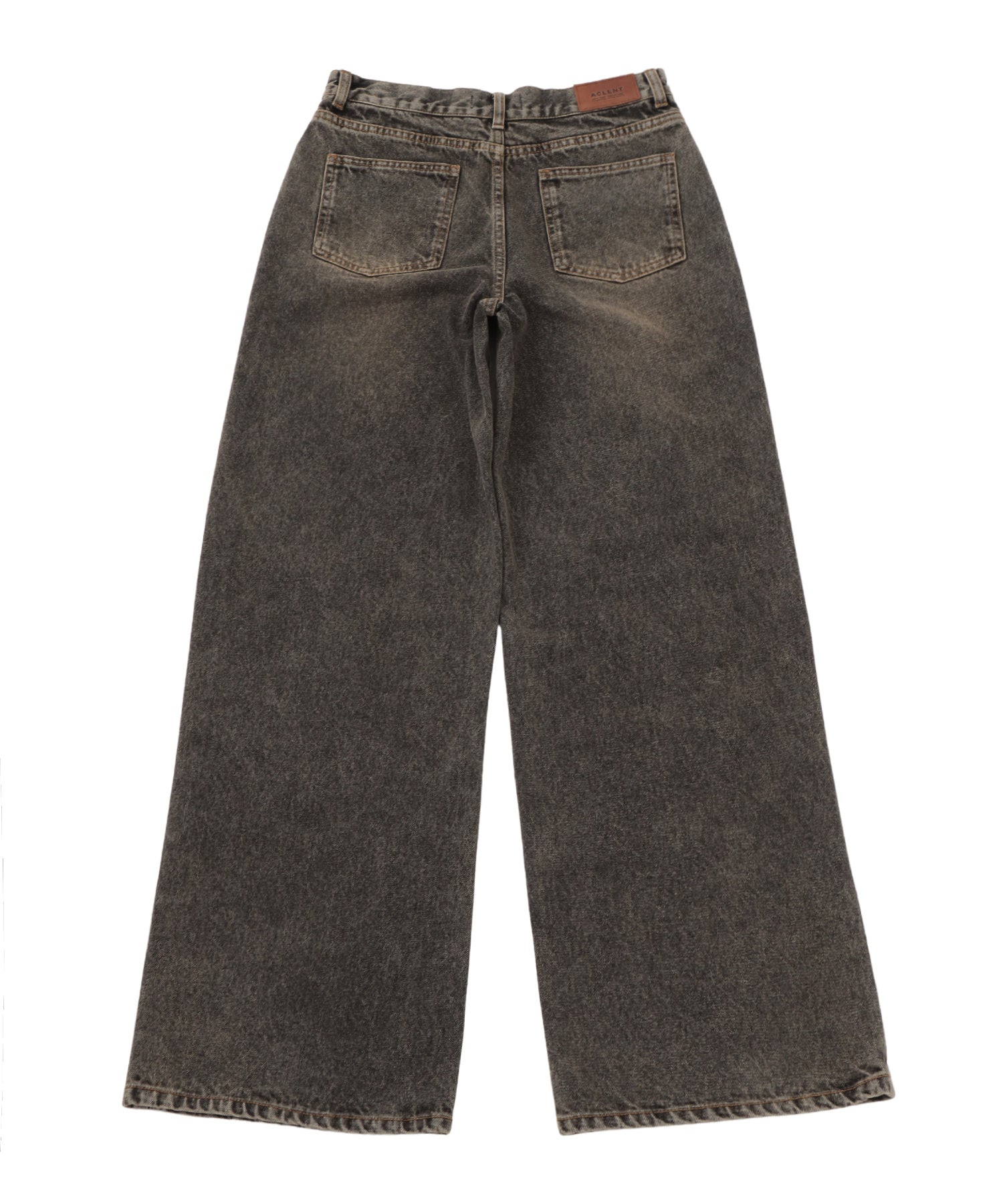 ヴィンテージジャストウエストストレートデニムパンツ