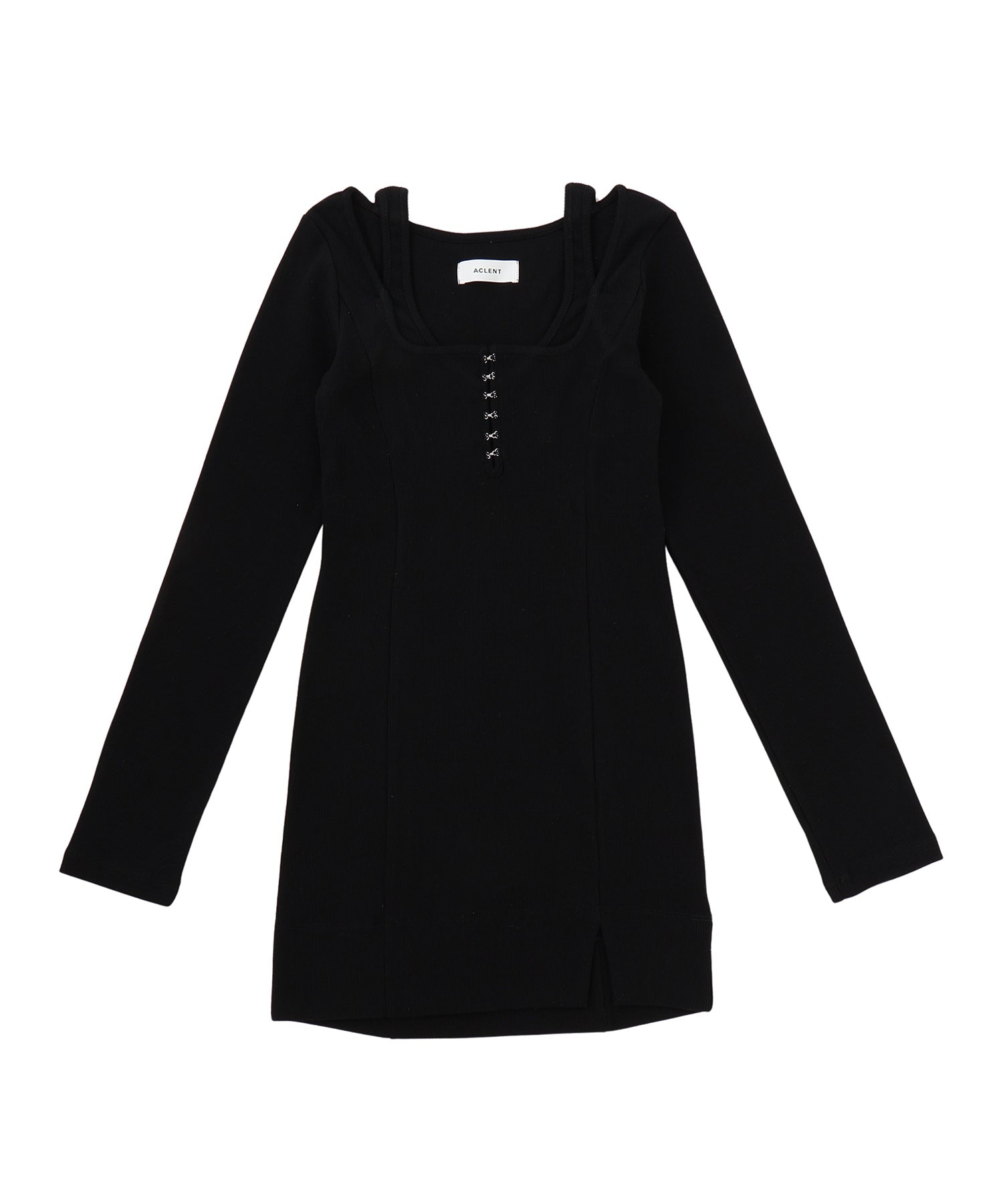 Front hook mini dress