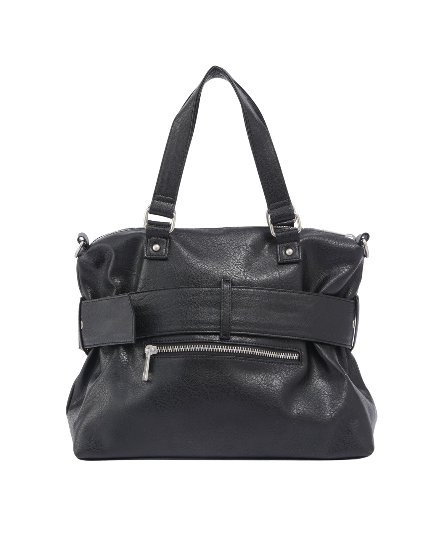 ベルトディティールワンハンドルショルダーバッグ