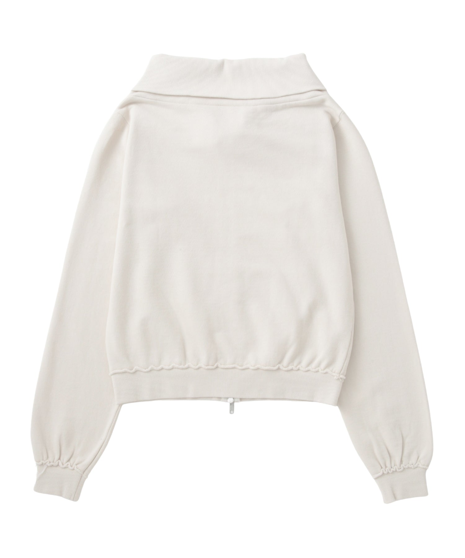 オフショルジップアップスウェット