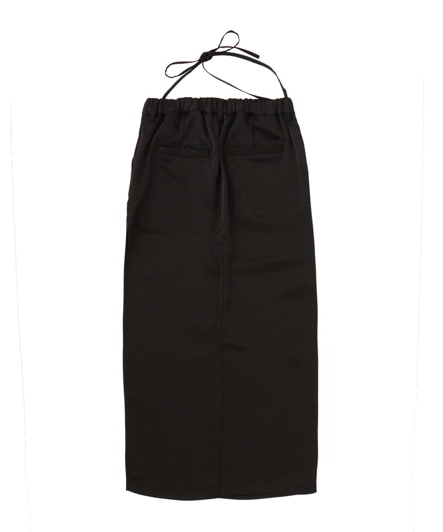 サイドスリットサテンロングスカート