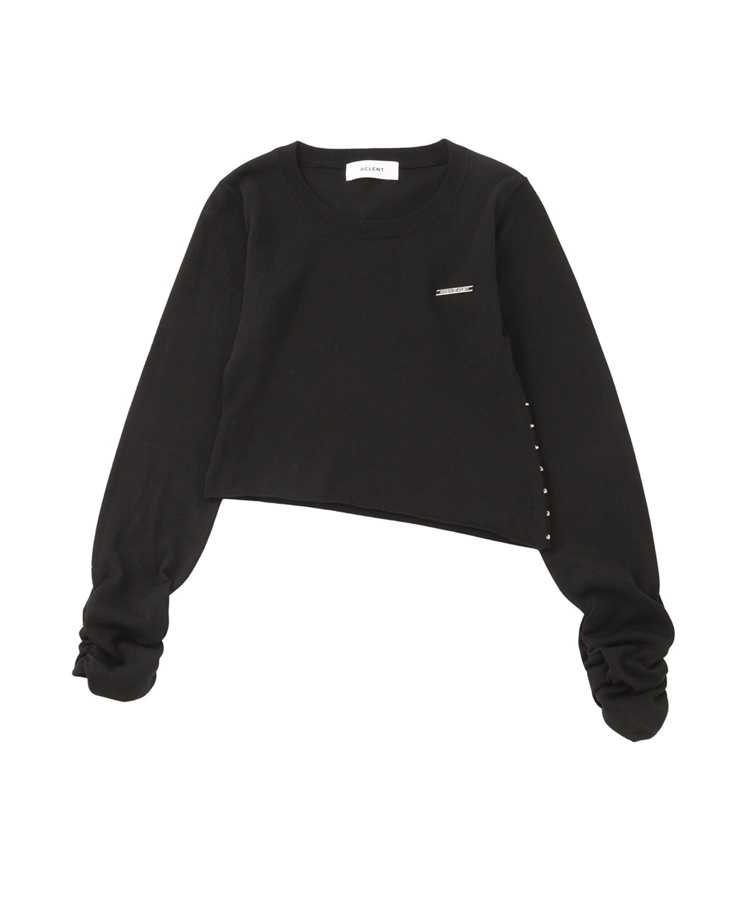 スリットベーシックニットトップス