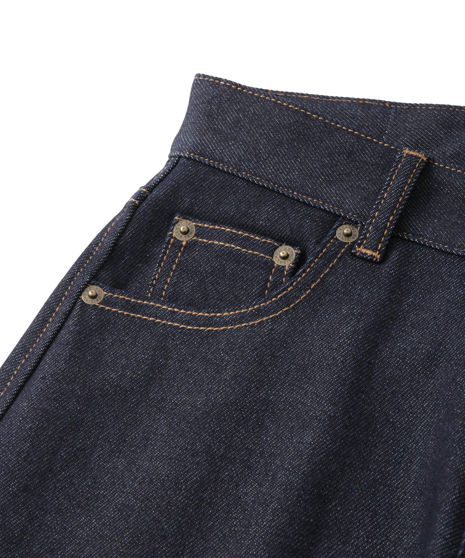 Color Embroidery Rigid Denim