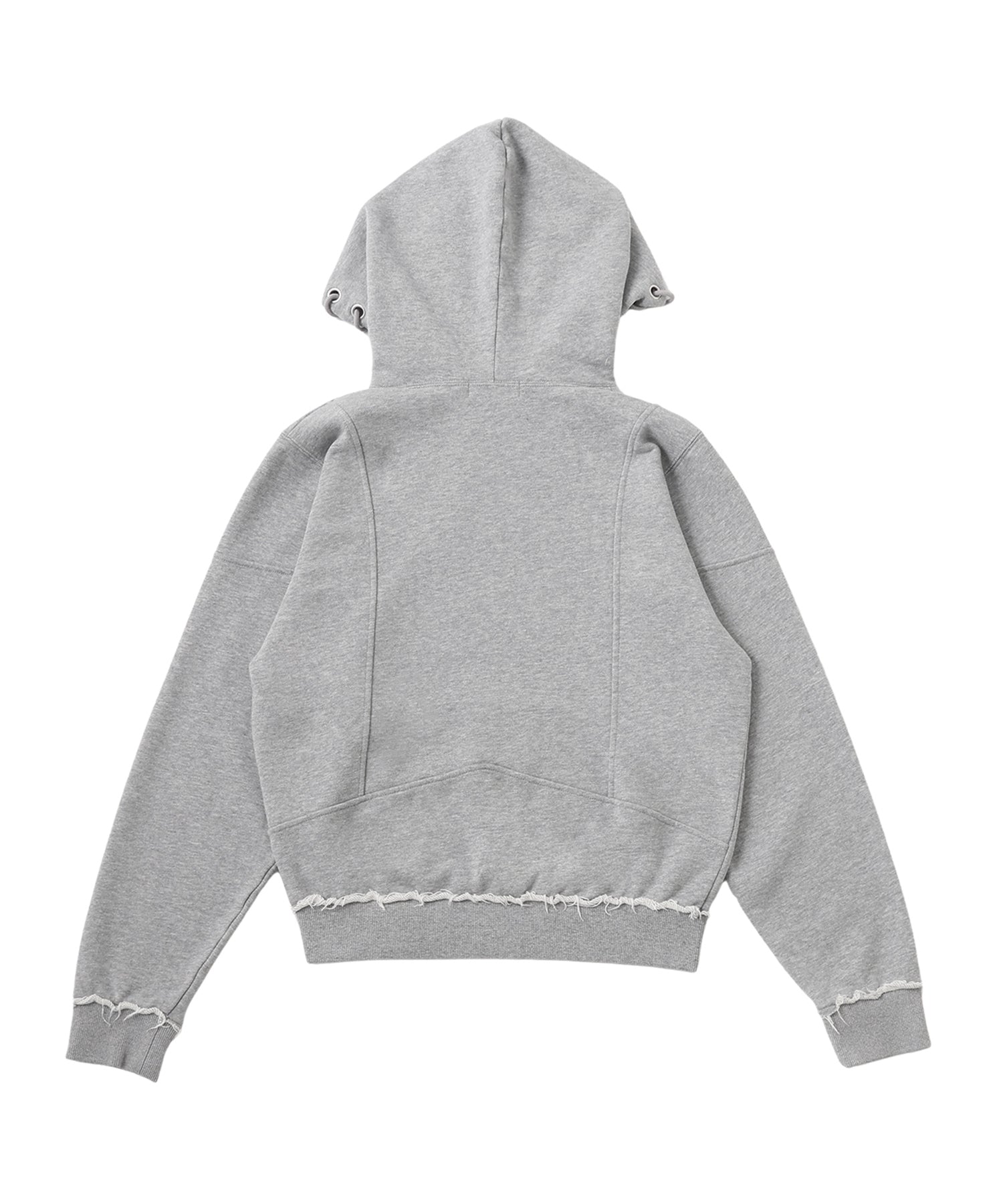 レースアップフーディー