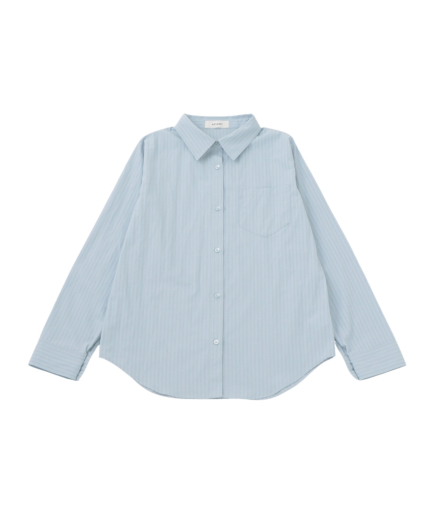 ストライプシャツビスチェアンサンブル