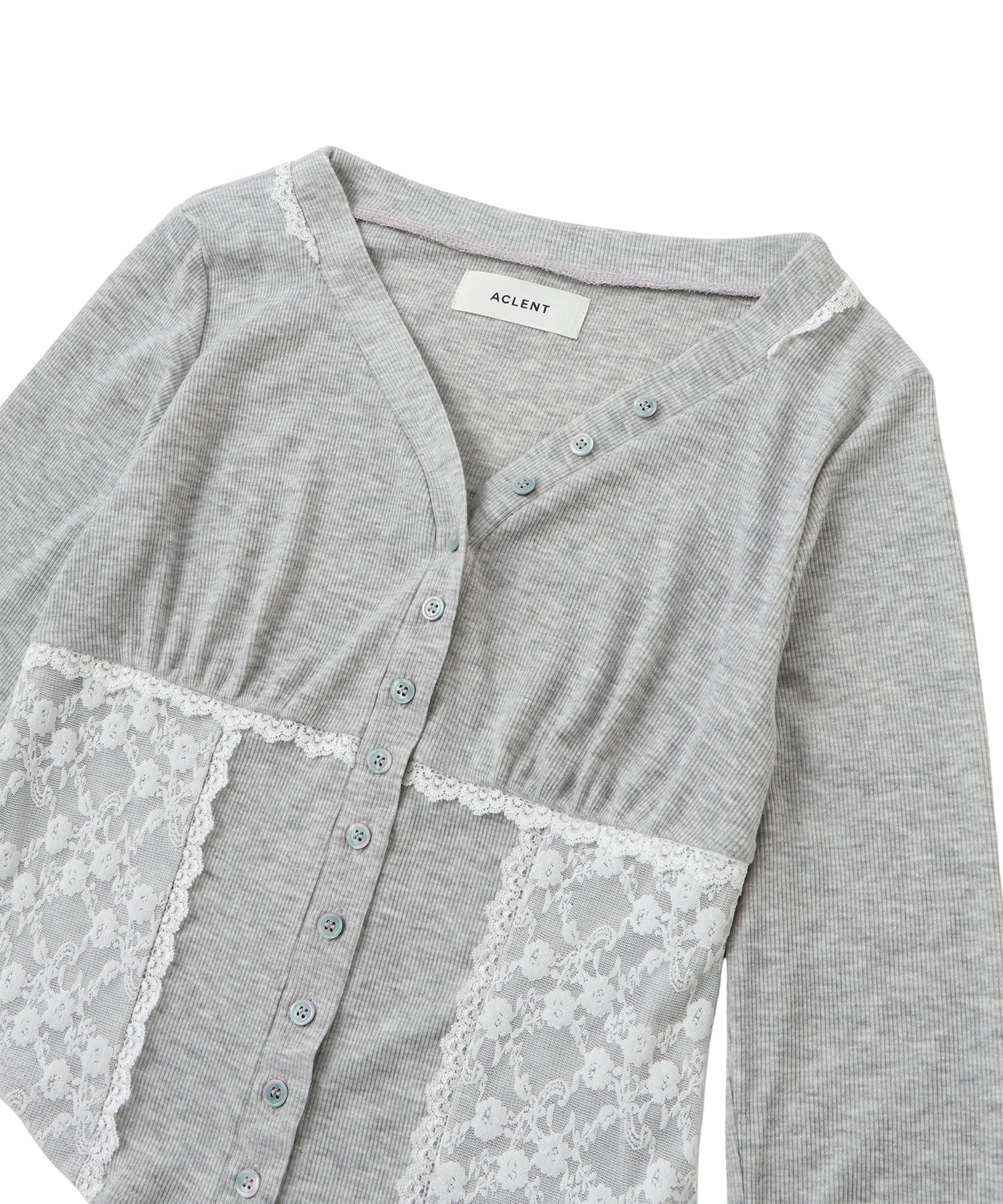 Lace Docking Front Button Top