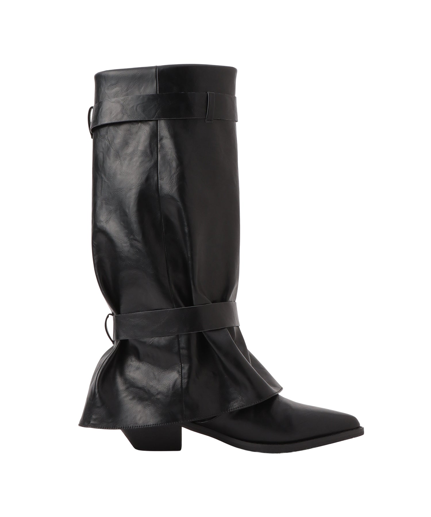 ファスナーカバーロングブーツ