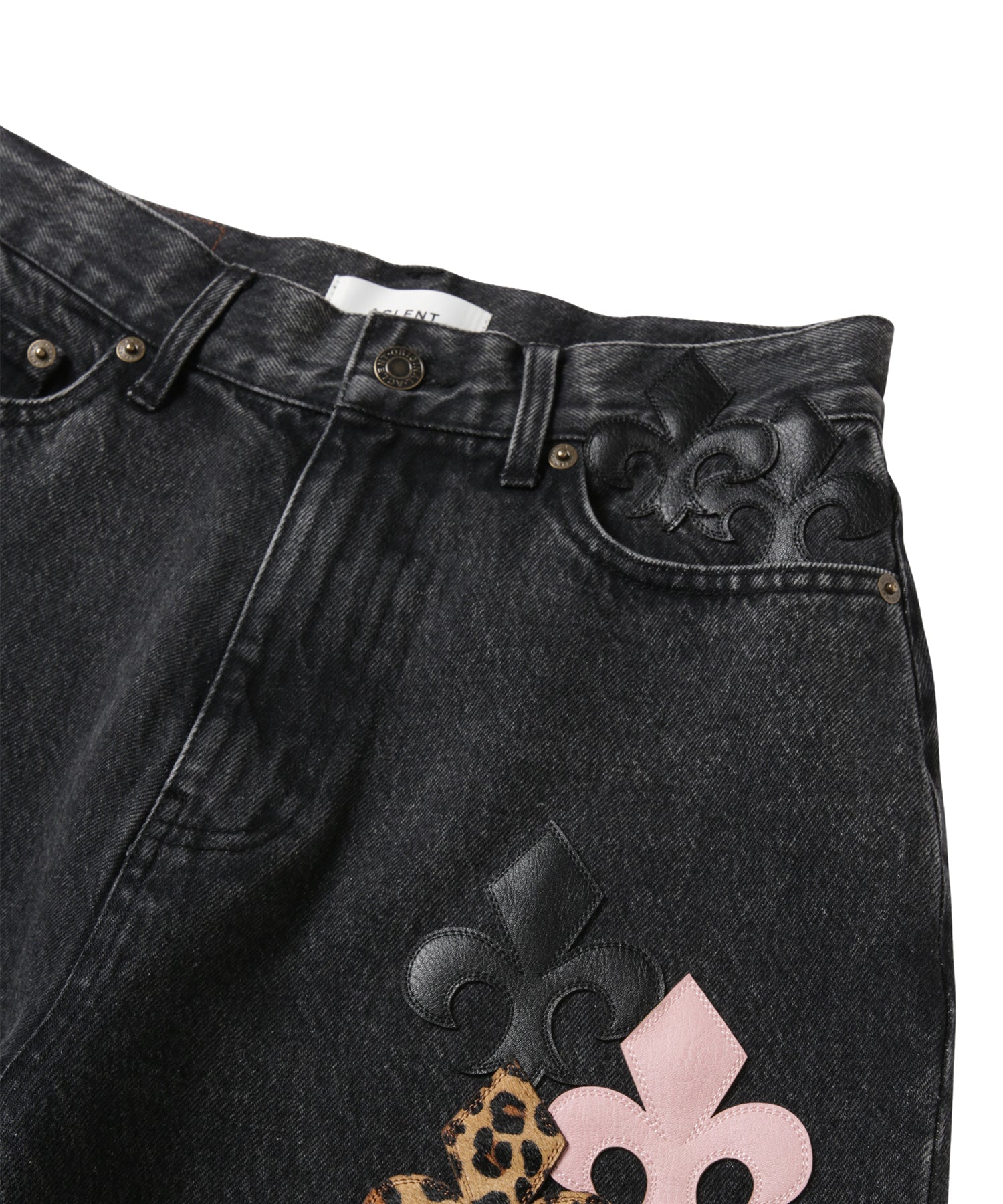 Leather Patch Icon Denim