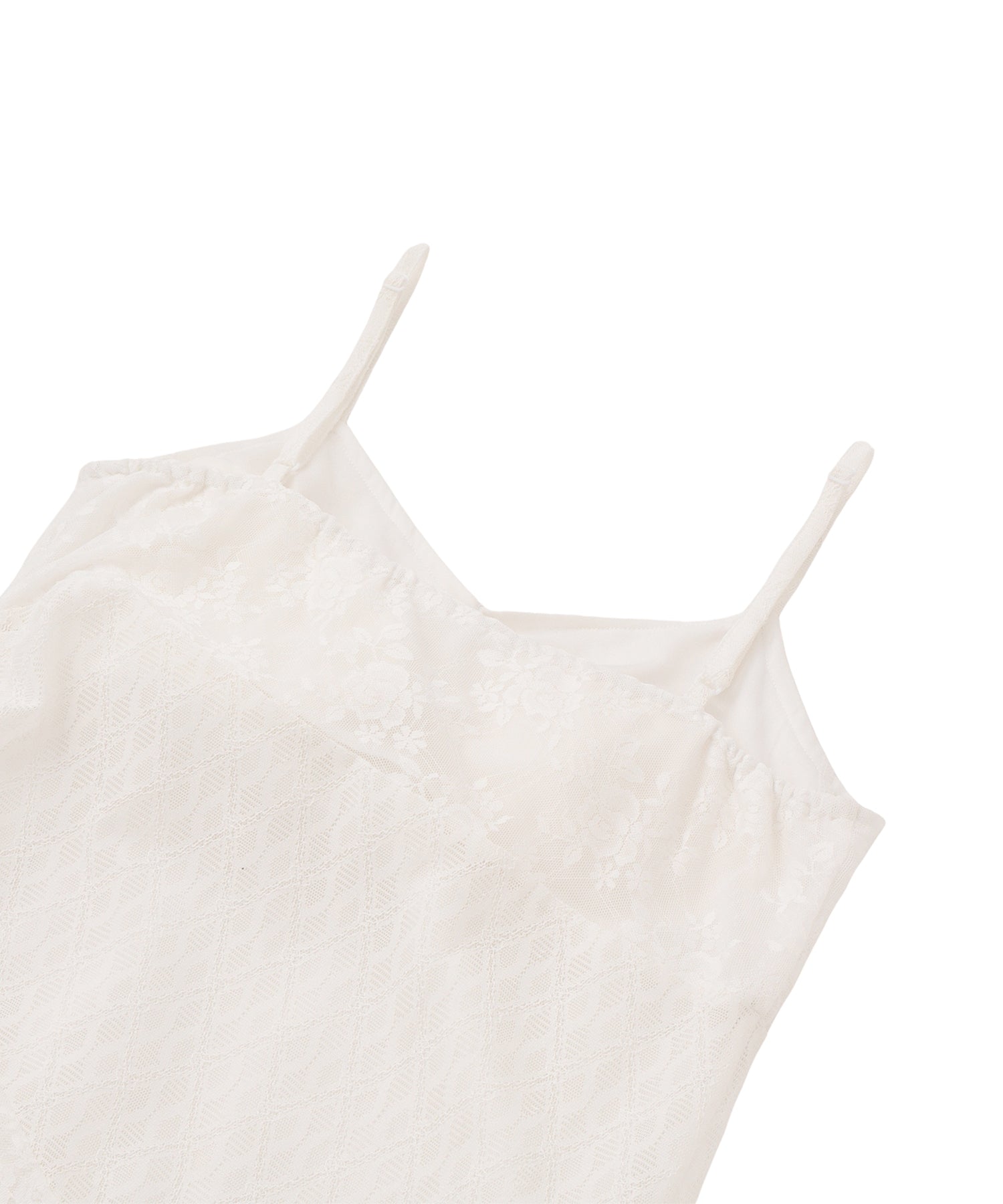 レーススイッチングフリルワンピース