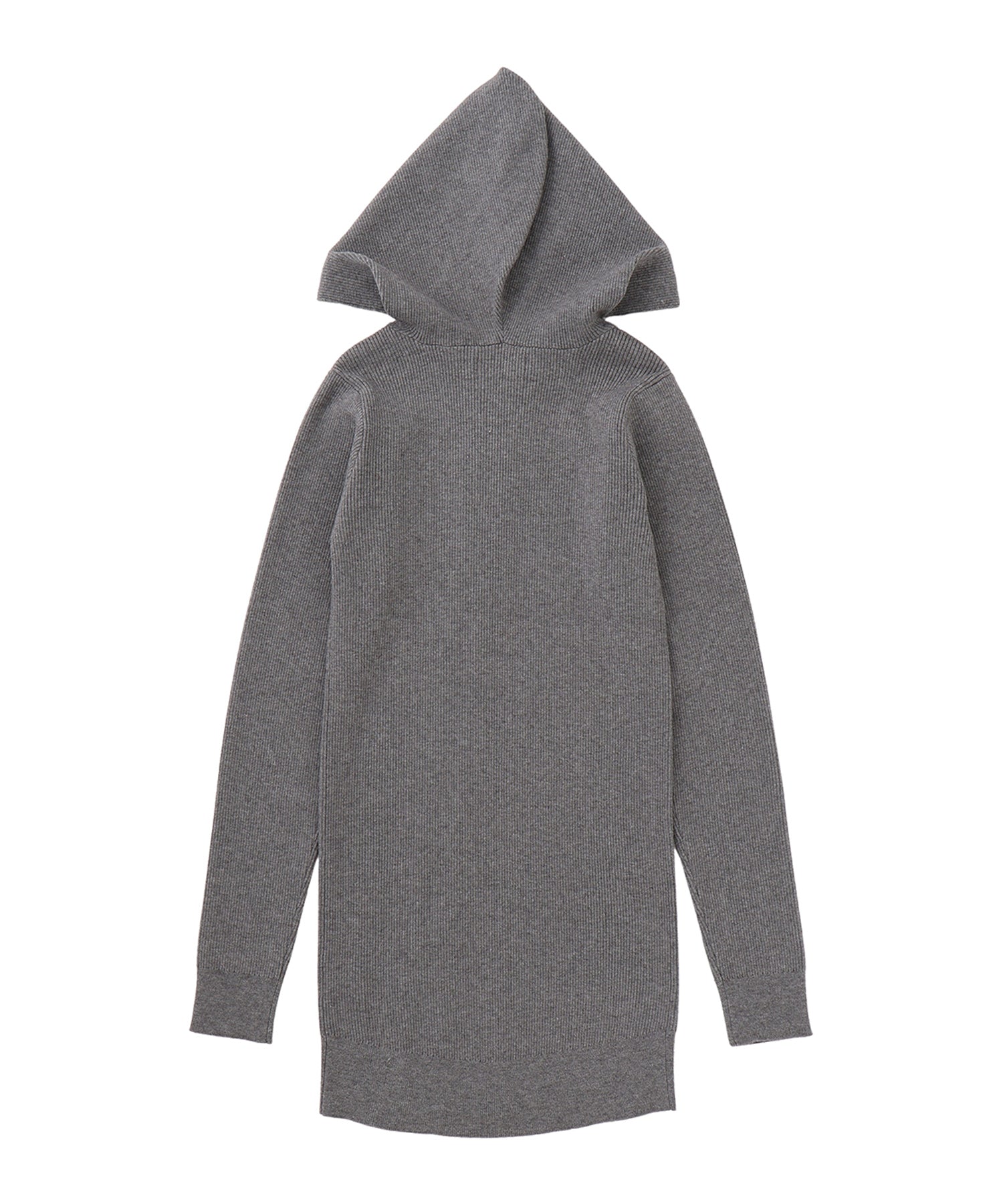 アシンメトリージップミニニットワンピース