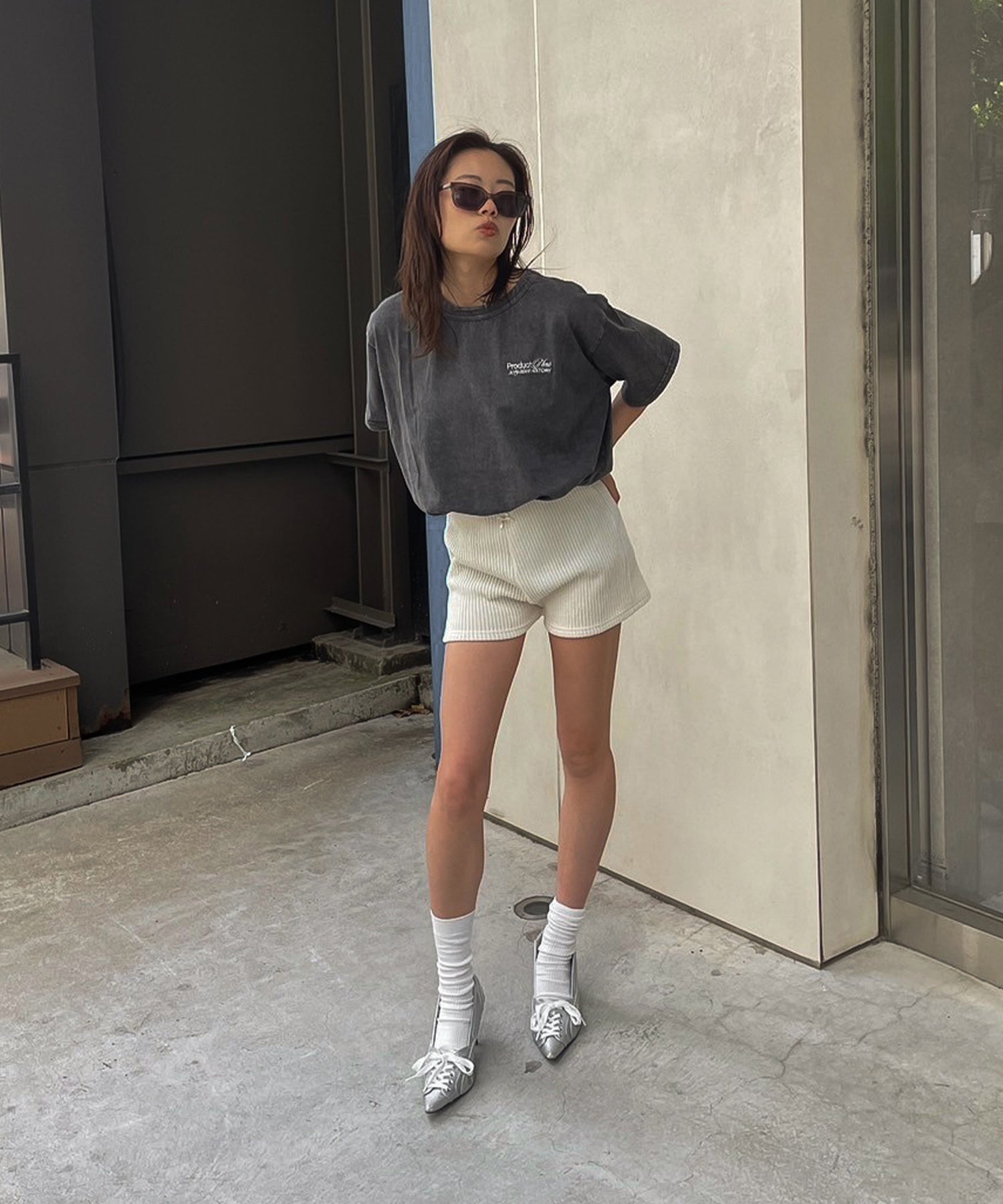 STAFF:160cm/COLOR:WHITE/SIZE:F