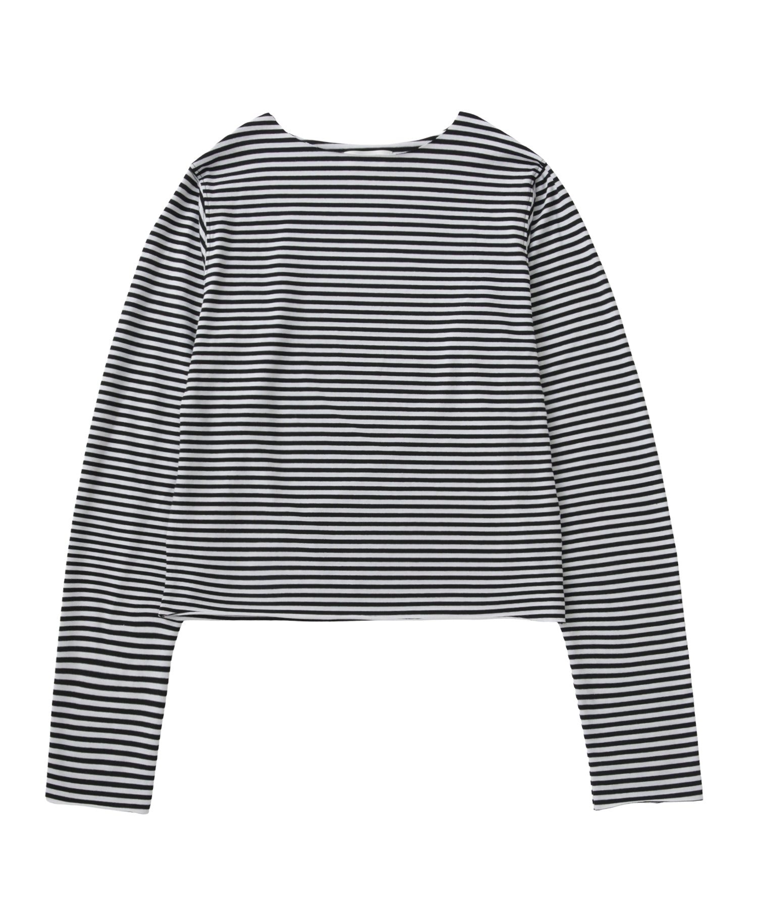 レイヤードダメージボーダートップス