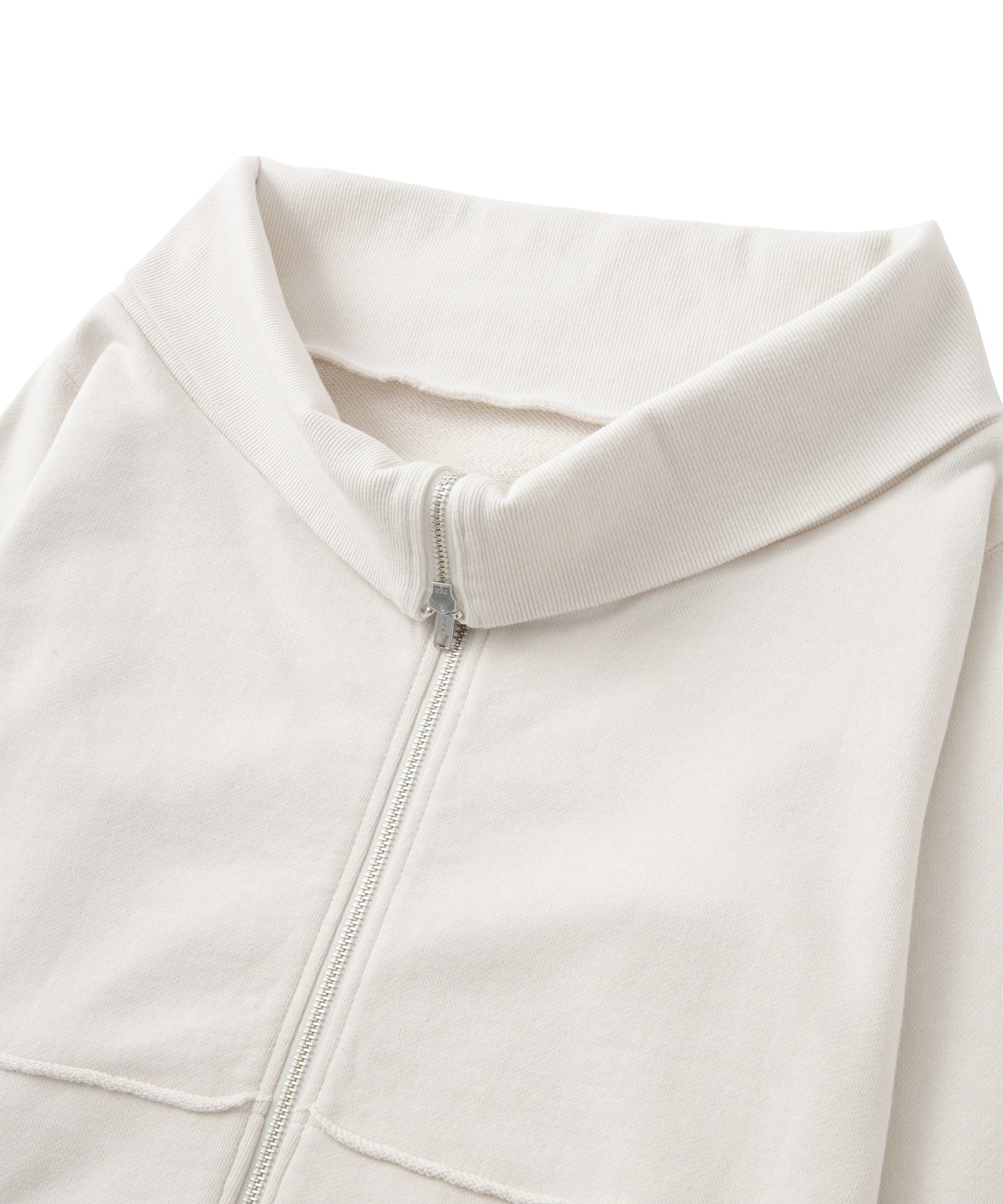 オフショルジップアップスウェット