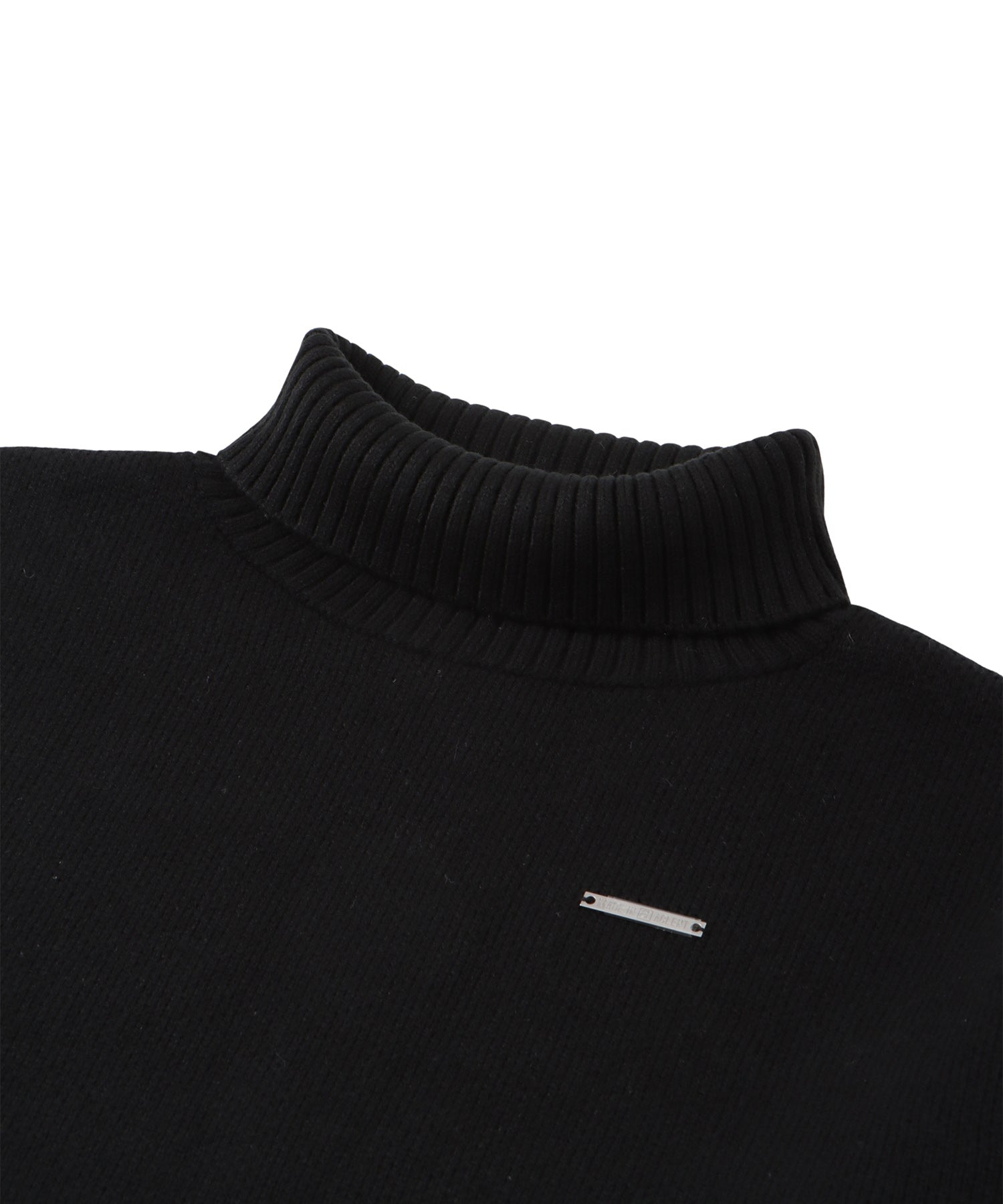 ルーズタートルジャガードニット