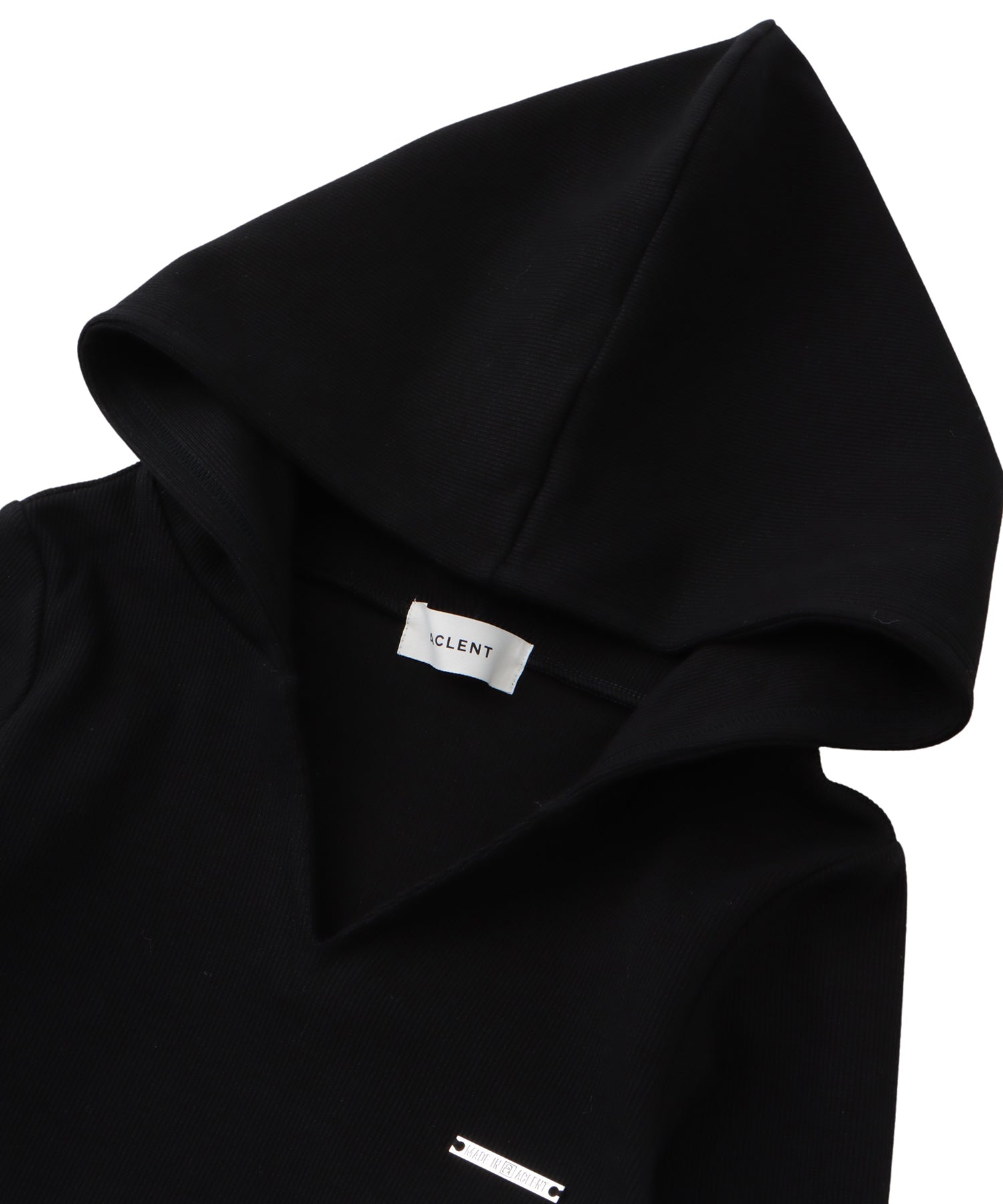 フーデッドリブミニドレス