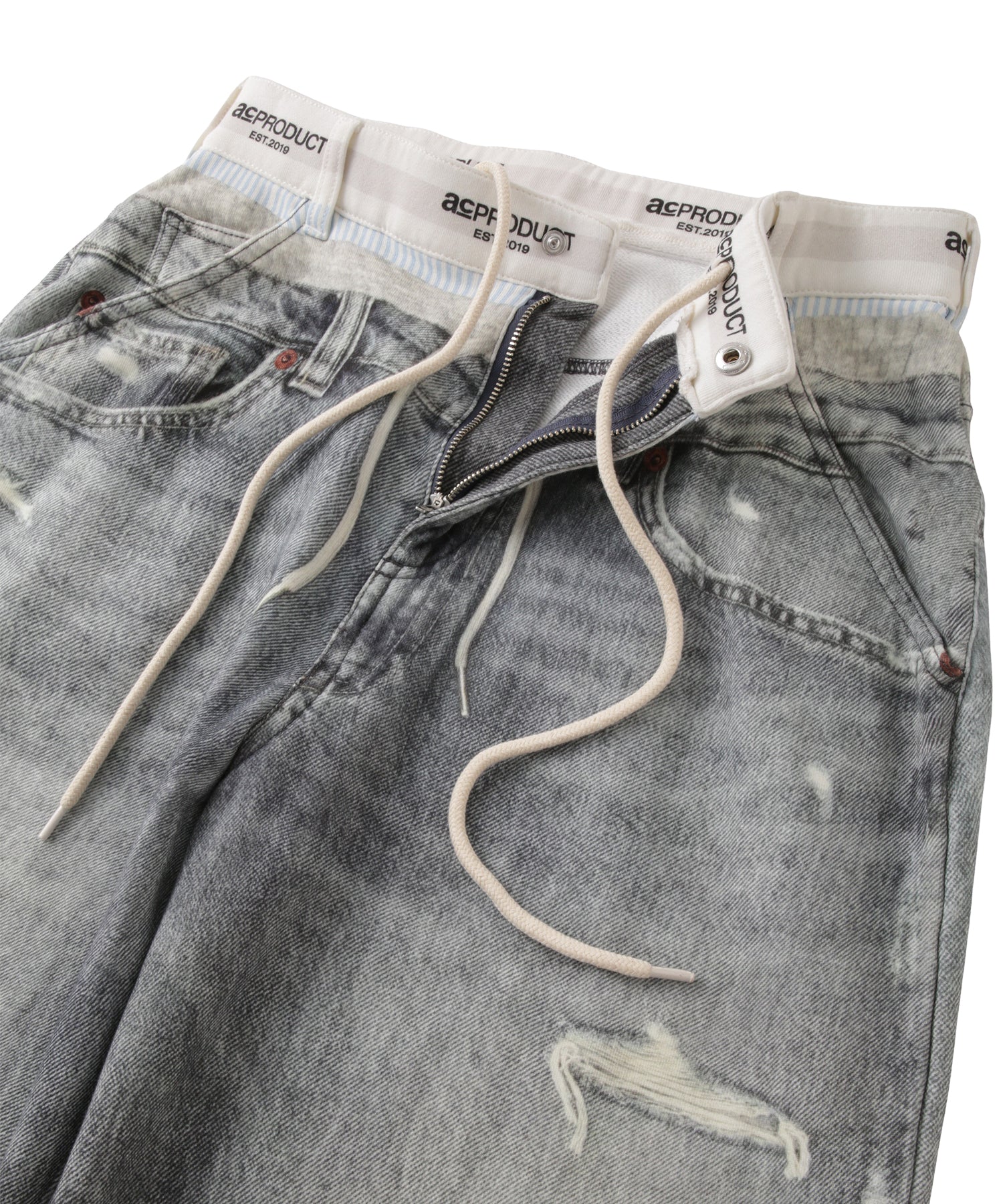 Printed Sweatpants – Denim