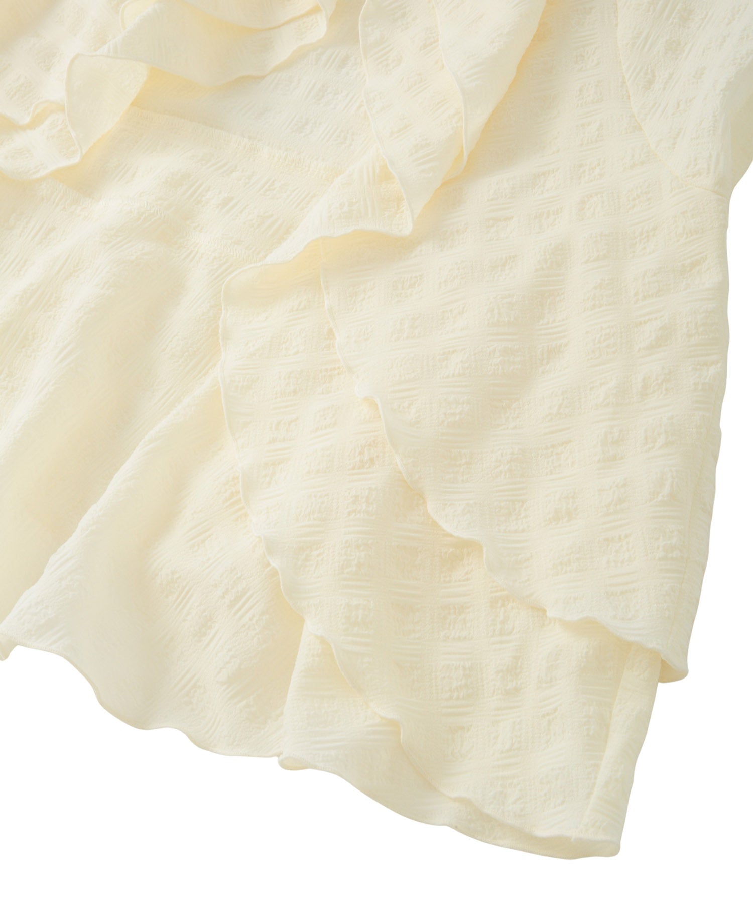 アシンメトリーティアードスカート