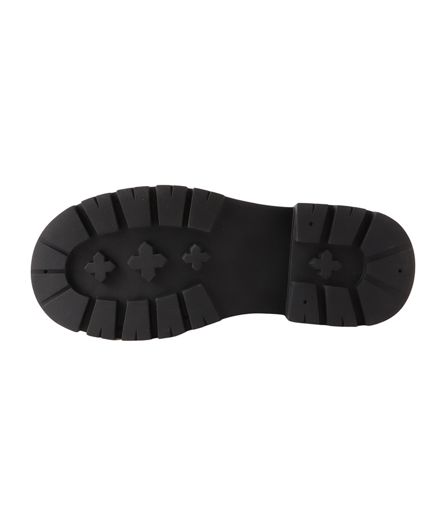 ラウンドバックルロングブーツ