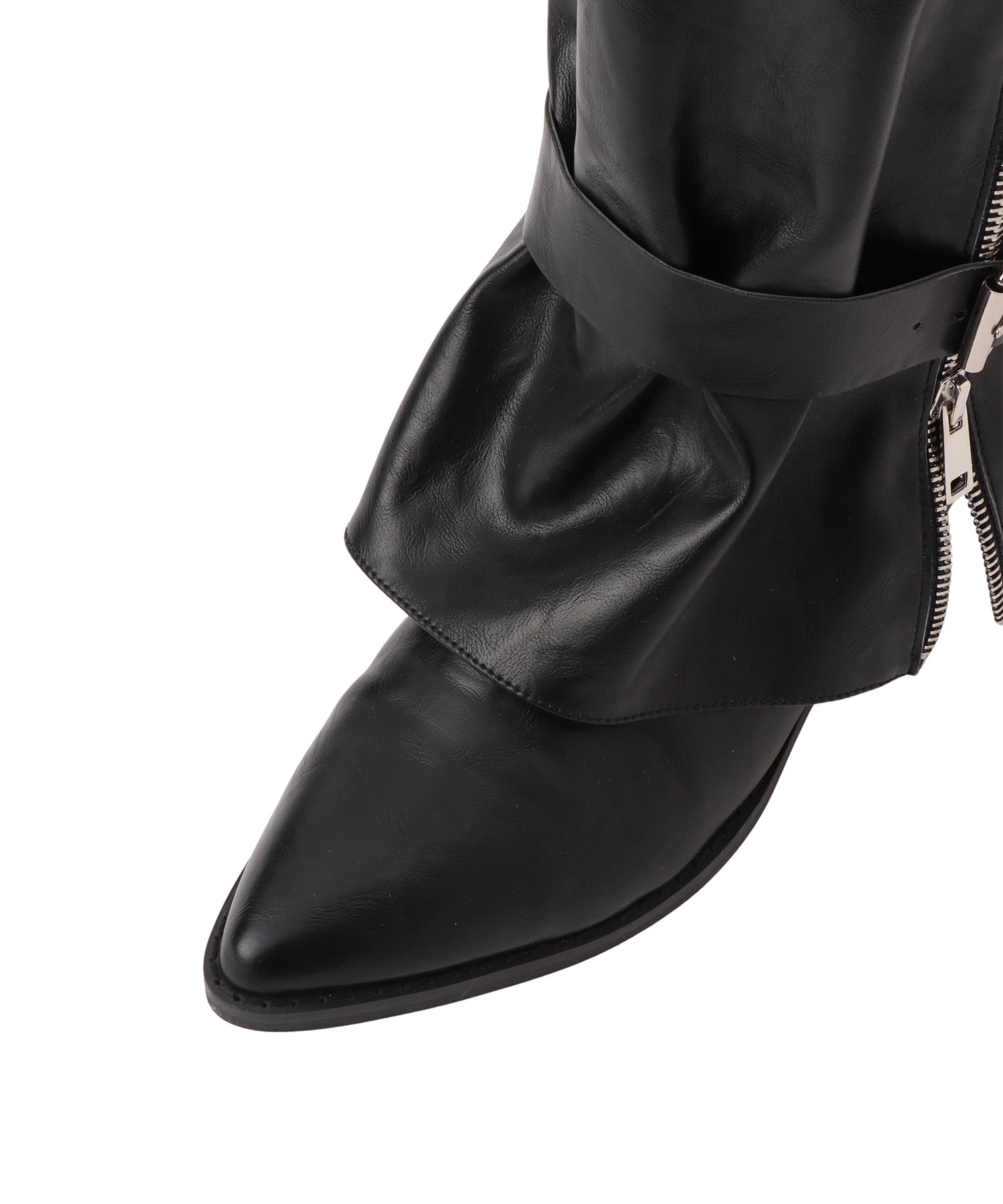 ファスナーカバーロングブーツ