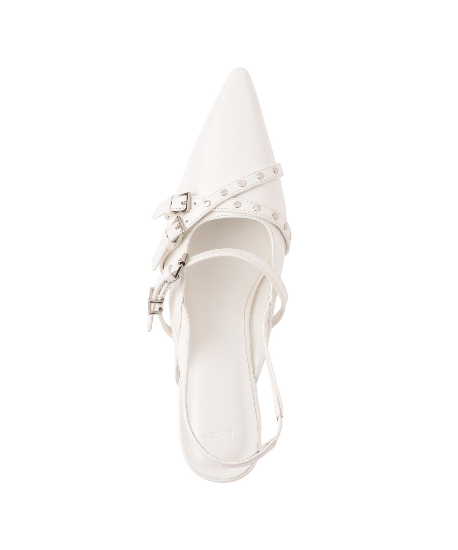 バックルベルトポインテッドトゥミュール