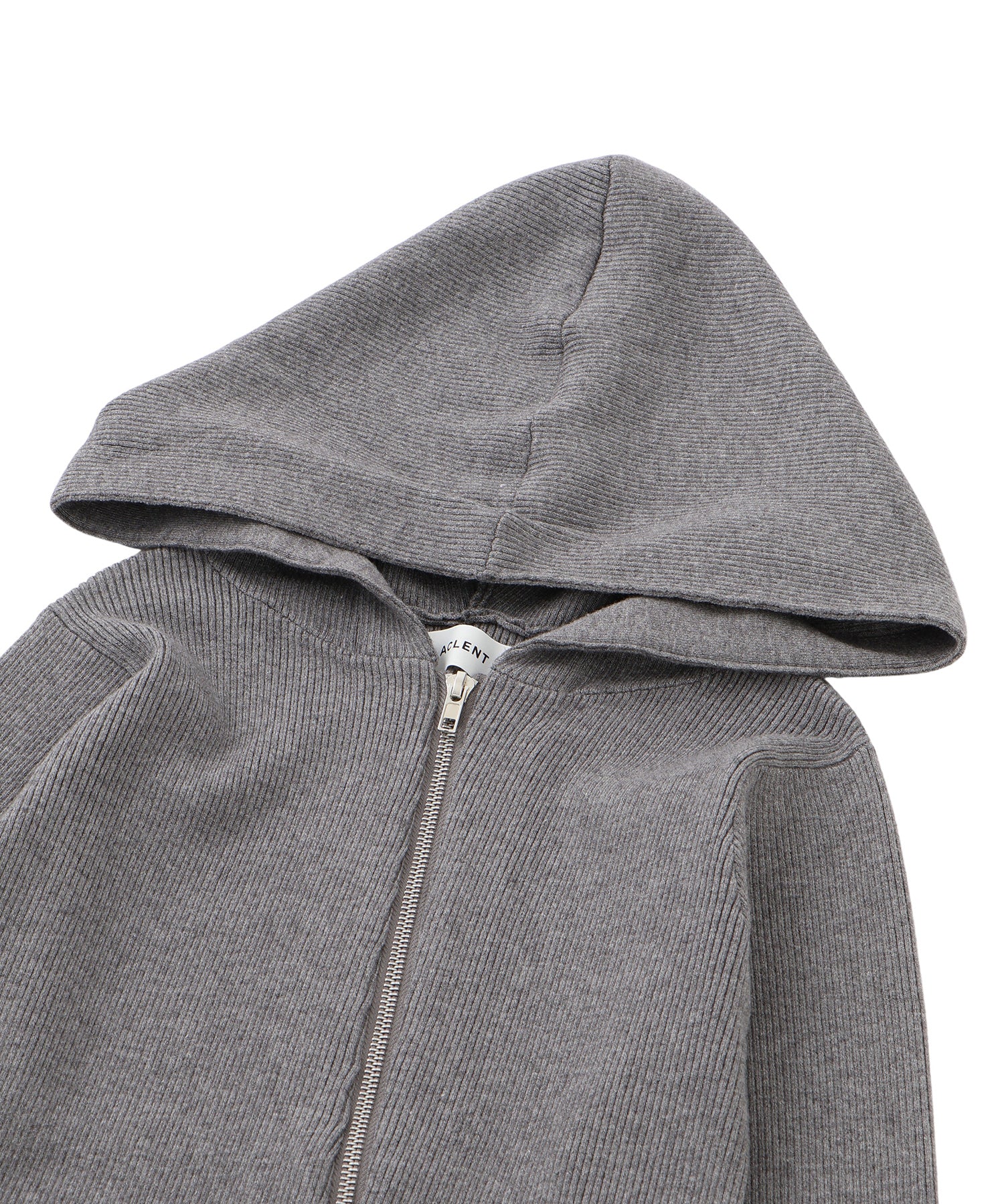 アシンメトリージップミニニットワンピース