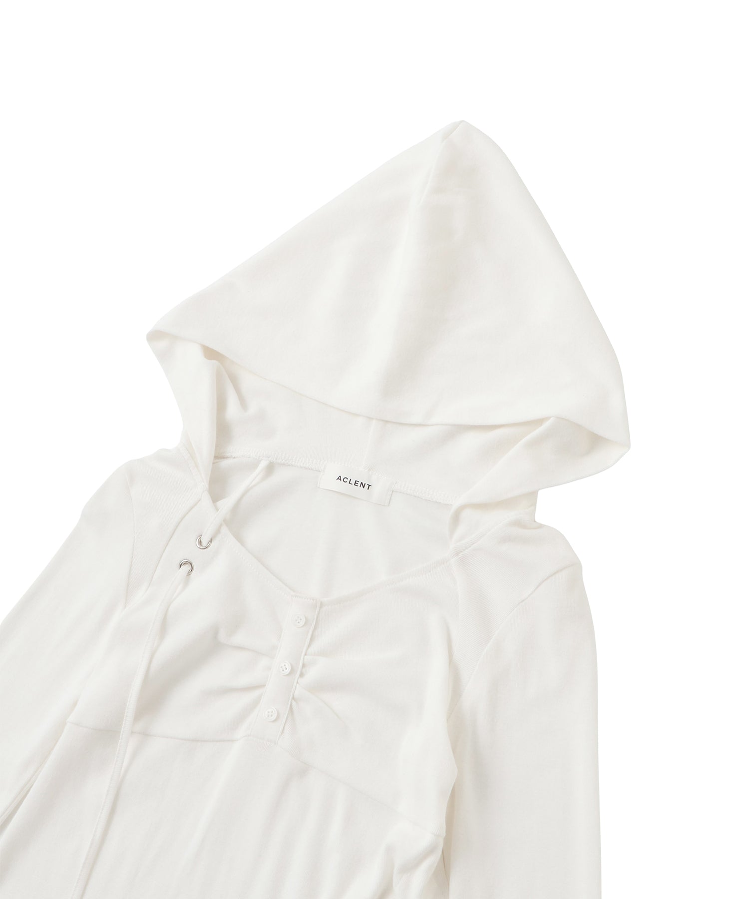 String Bustier Hooded Top