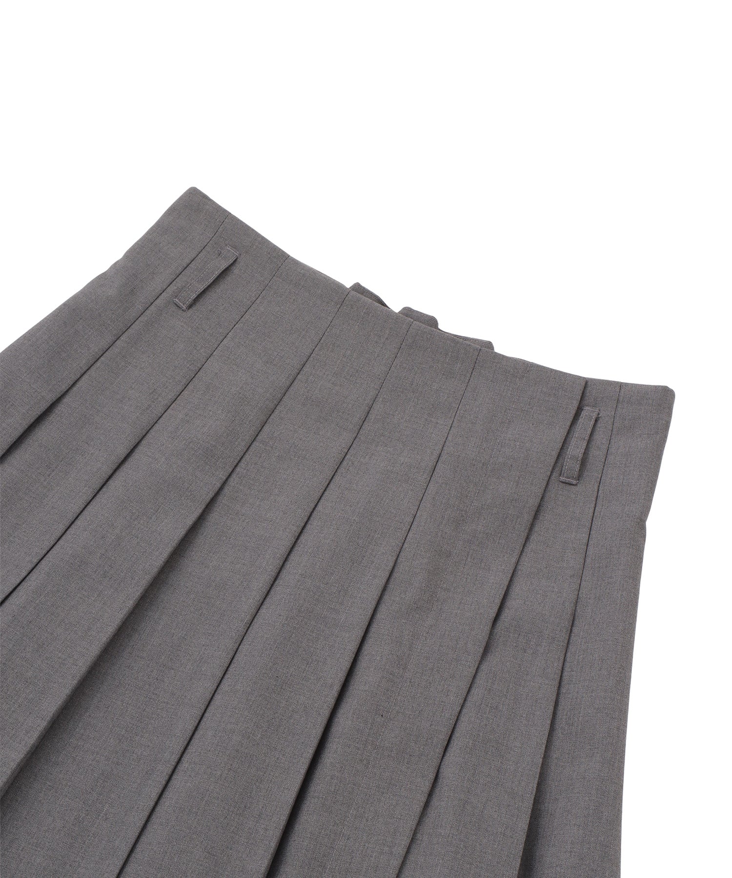 プリーツラップミディスカート