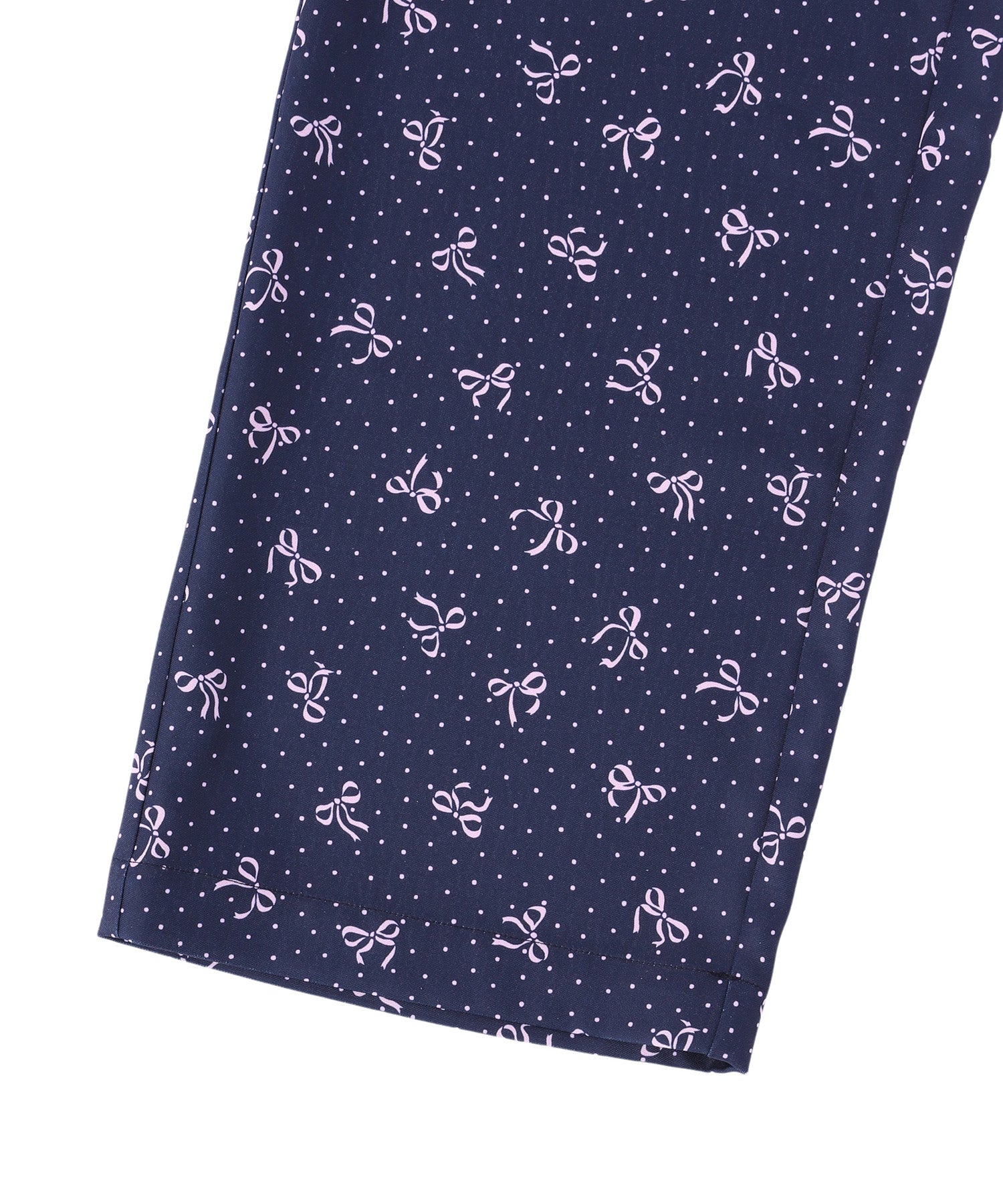 Ribbon pattern slacks pants