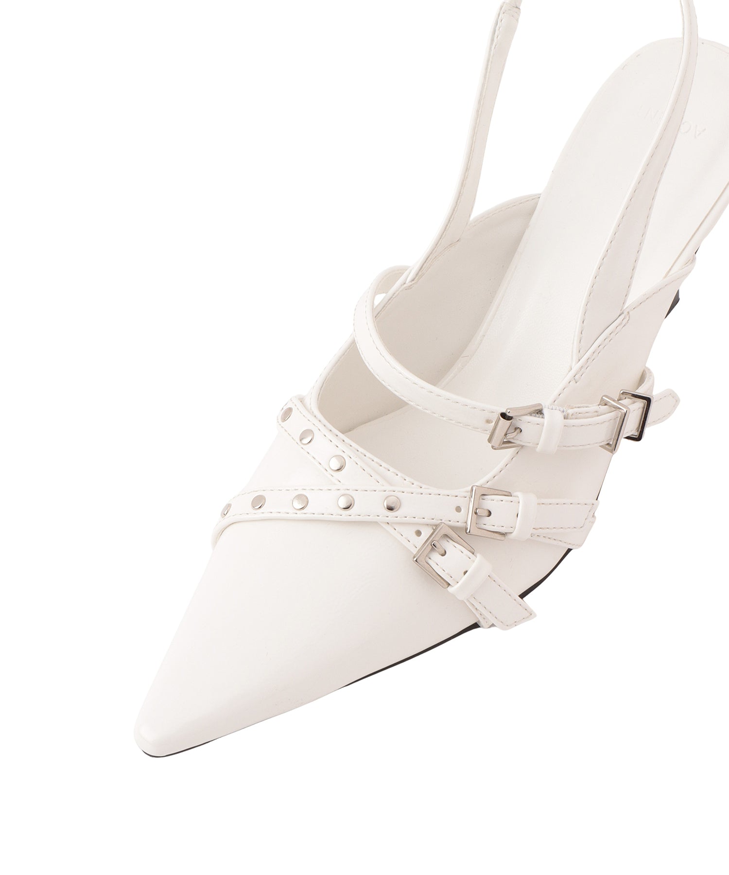 バックルベルトポインテッドトゥミュール