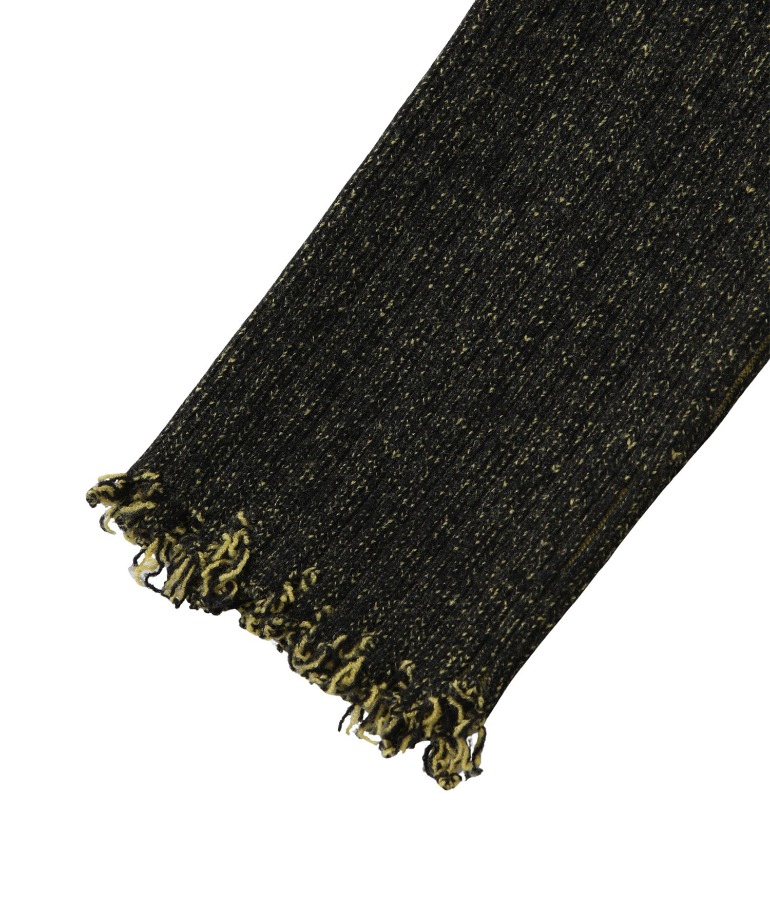 ランダムリブタートルニットトップス