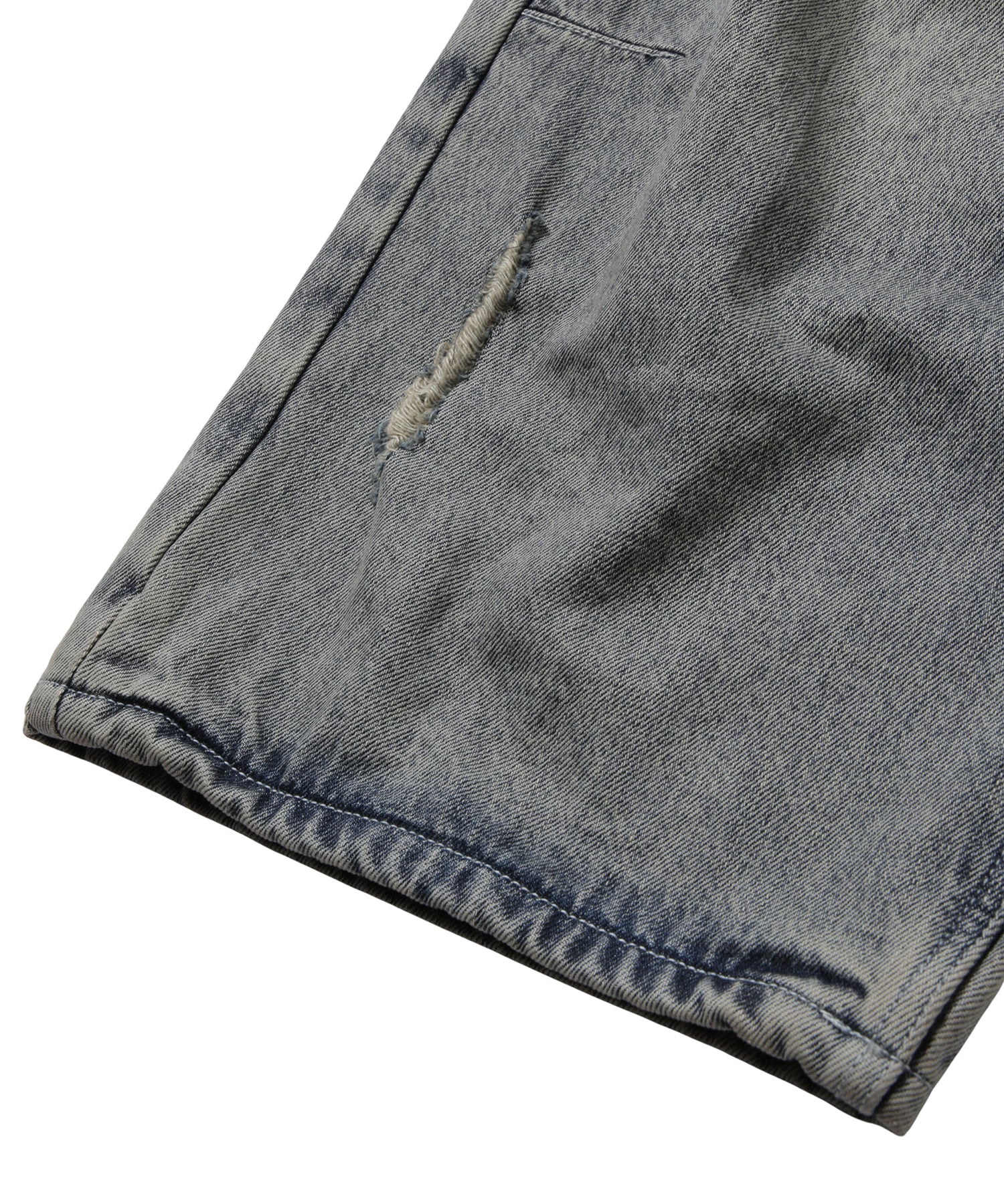 Layered Side-Slit Denim