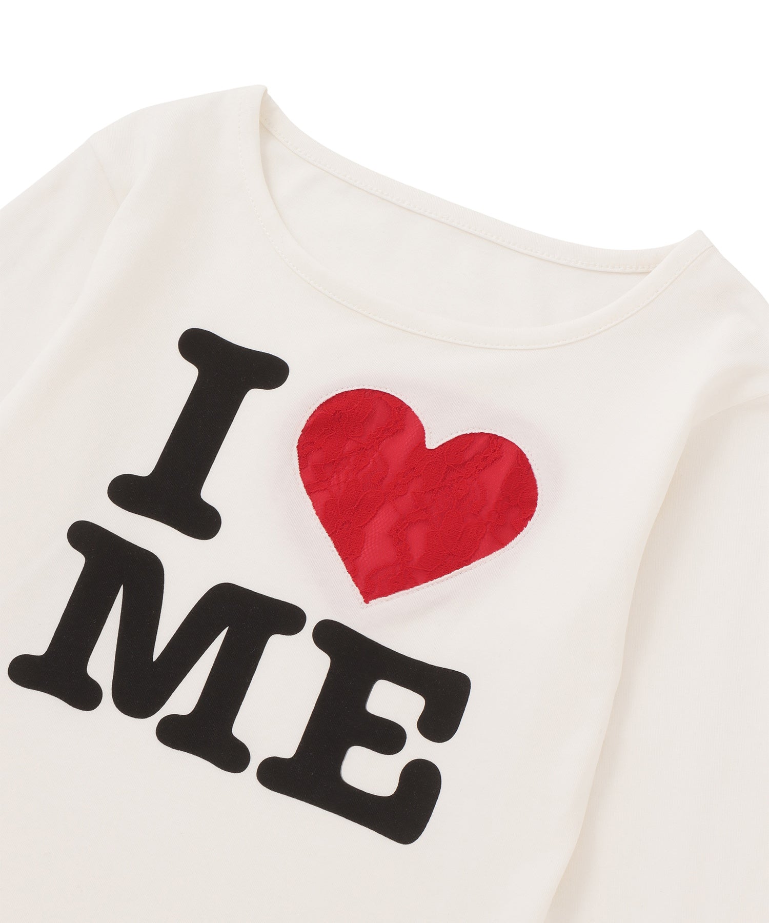 レースモチーフILOVEロゴロンT