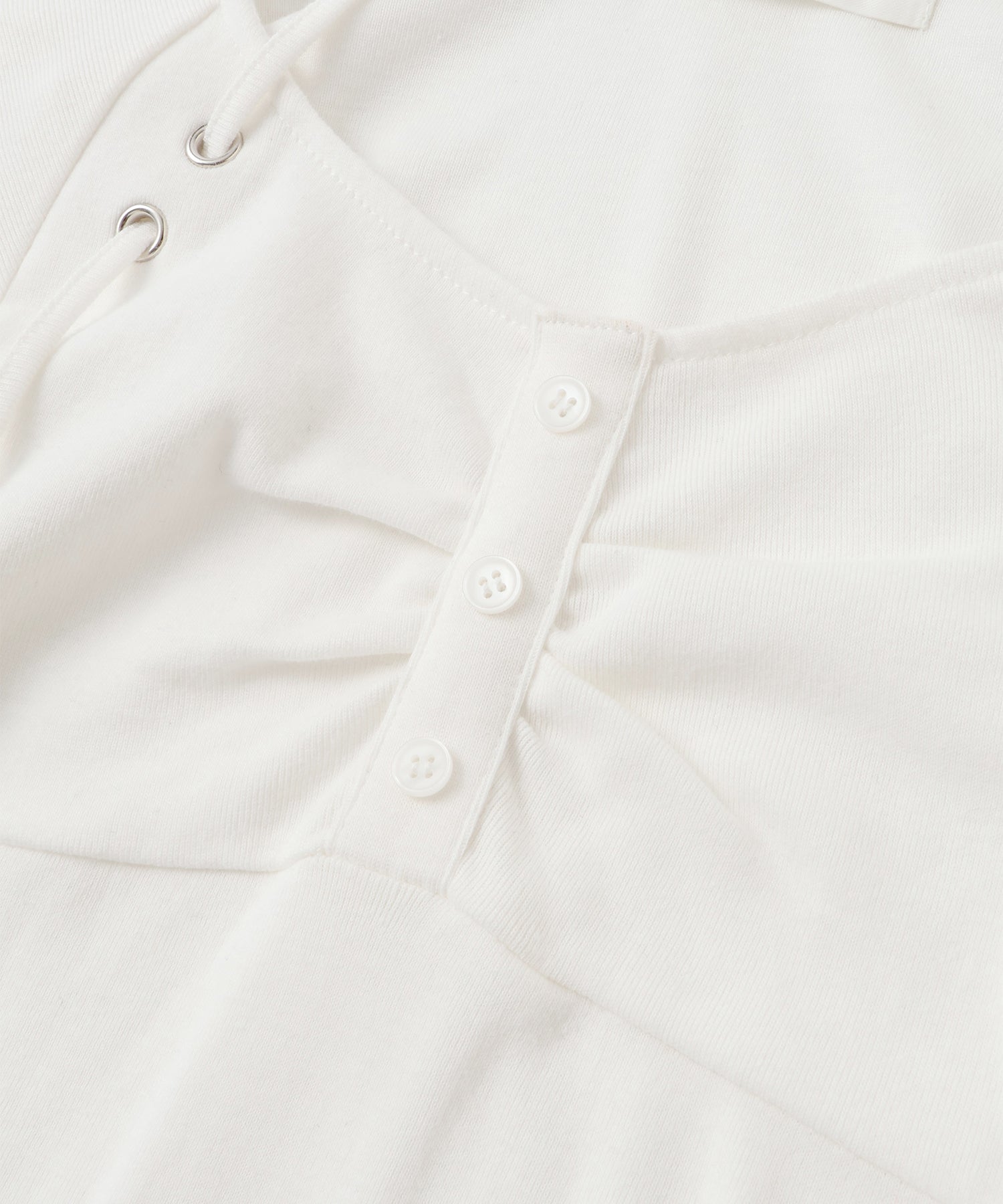 String Bustier Hooded Top