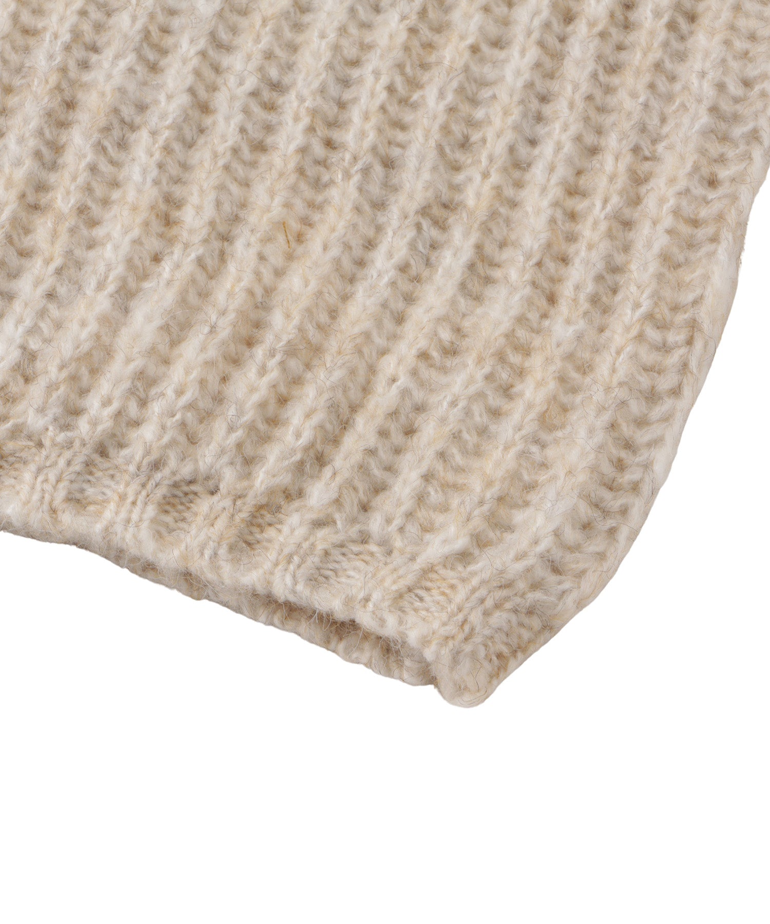 ローゲージメランジニットフーディー