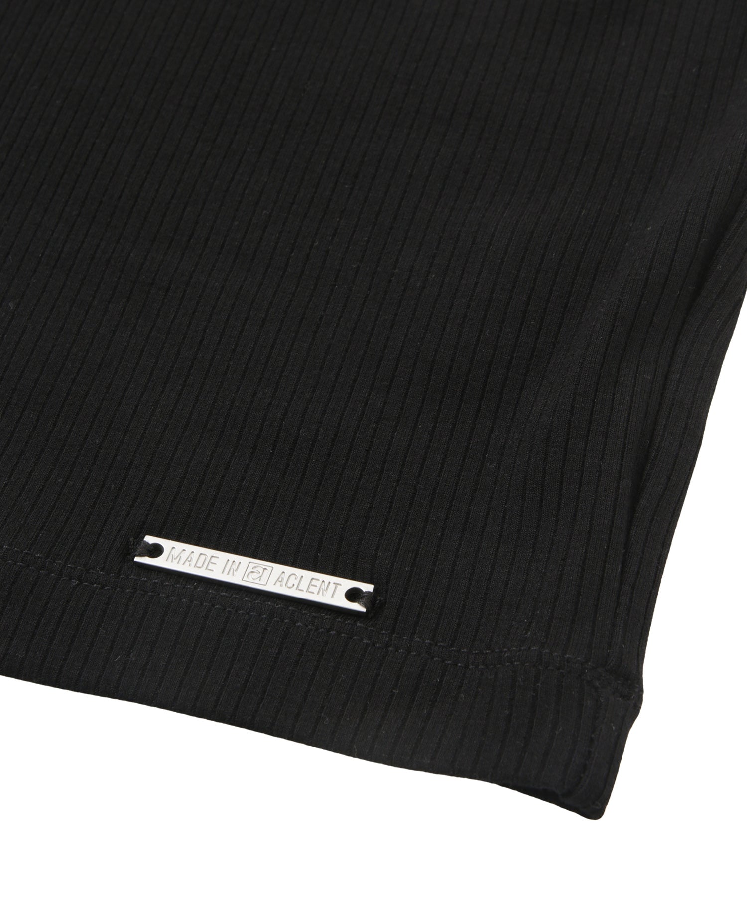 ギャザーオフショルダーリブロンT