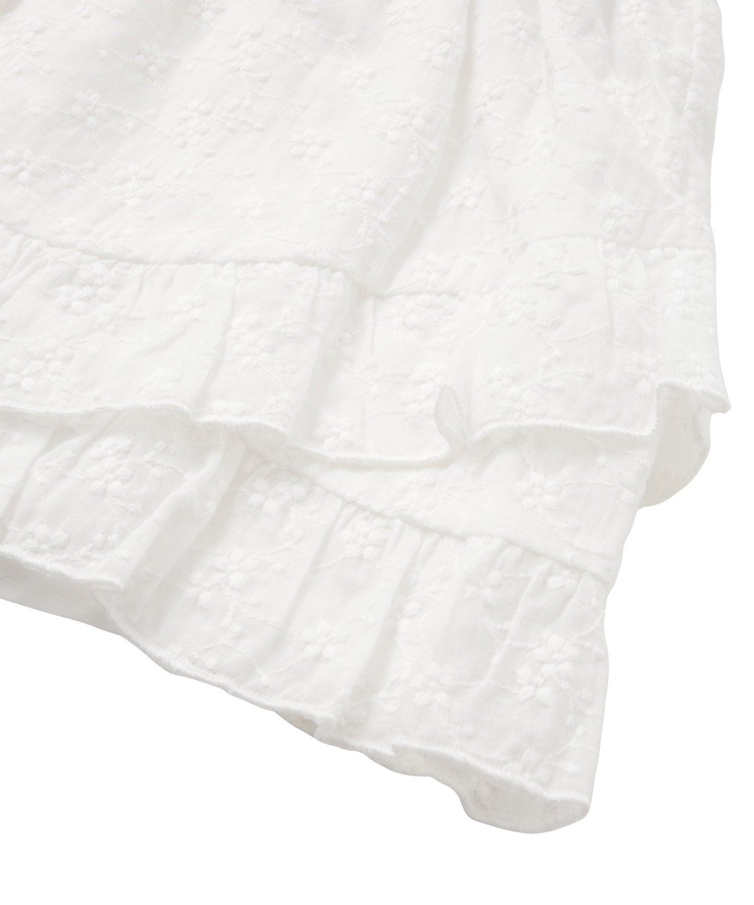 アシンメトリーコットンミニスカート