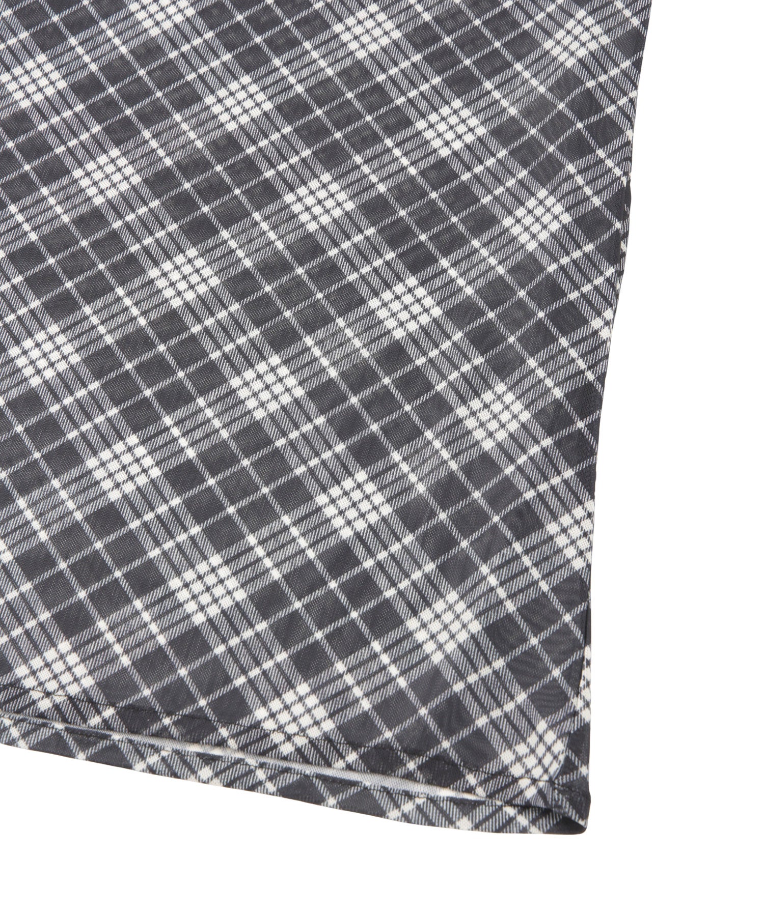 バイアスチェックナロースカート