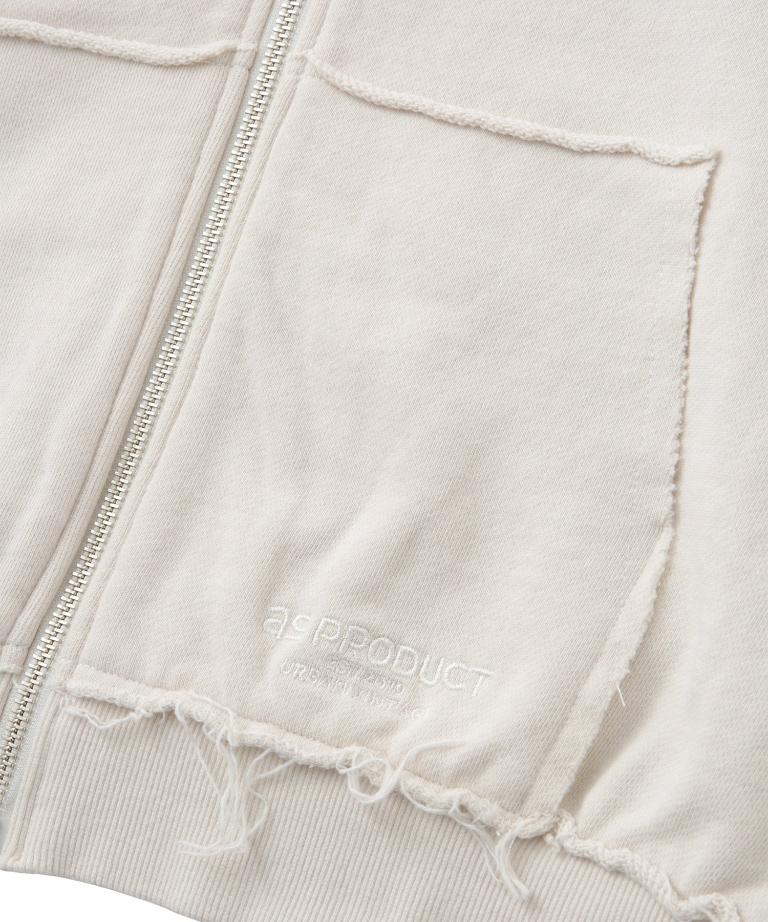 オフショルジップアップスウェット