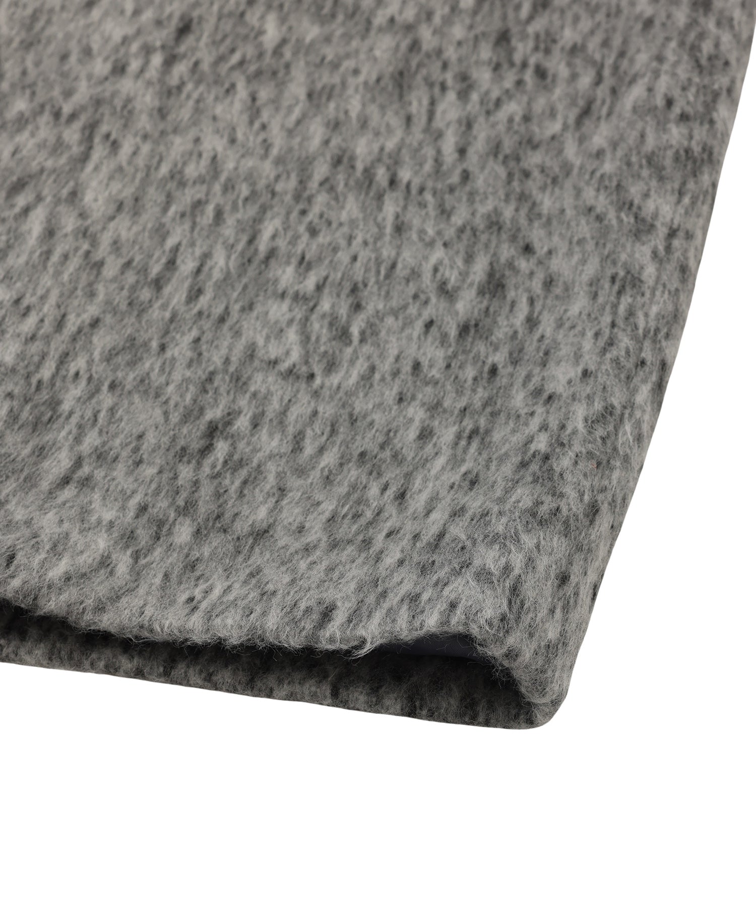 スタンドカラーシャギーロングコート