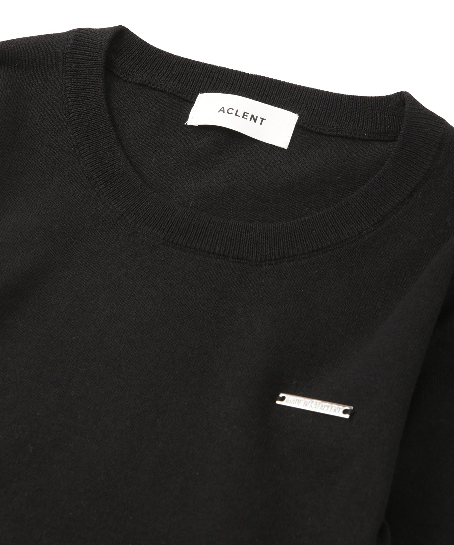 スリットベーシックニットトップス