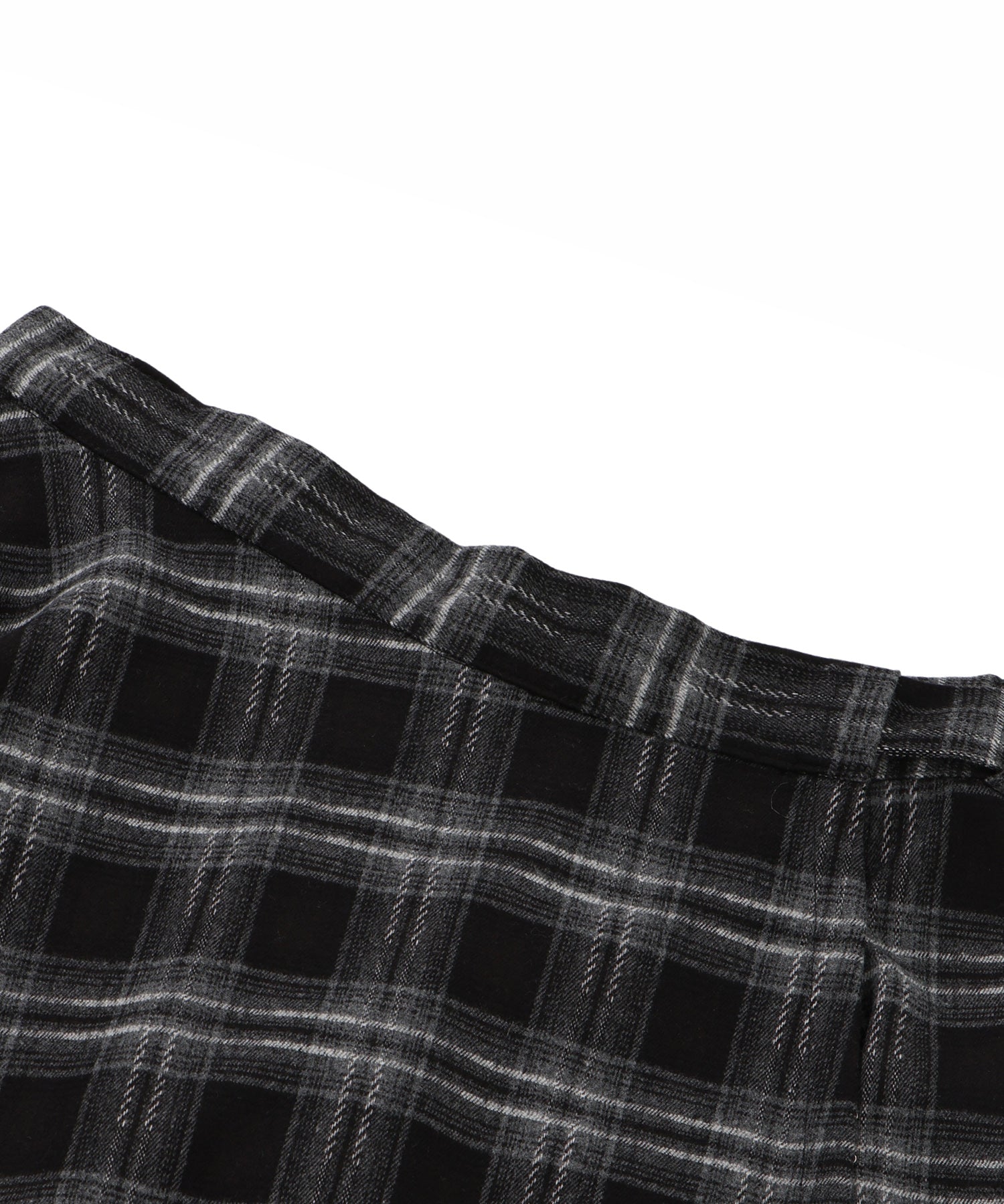 チェックラップアシンメトリースカート