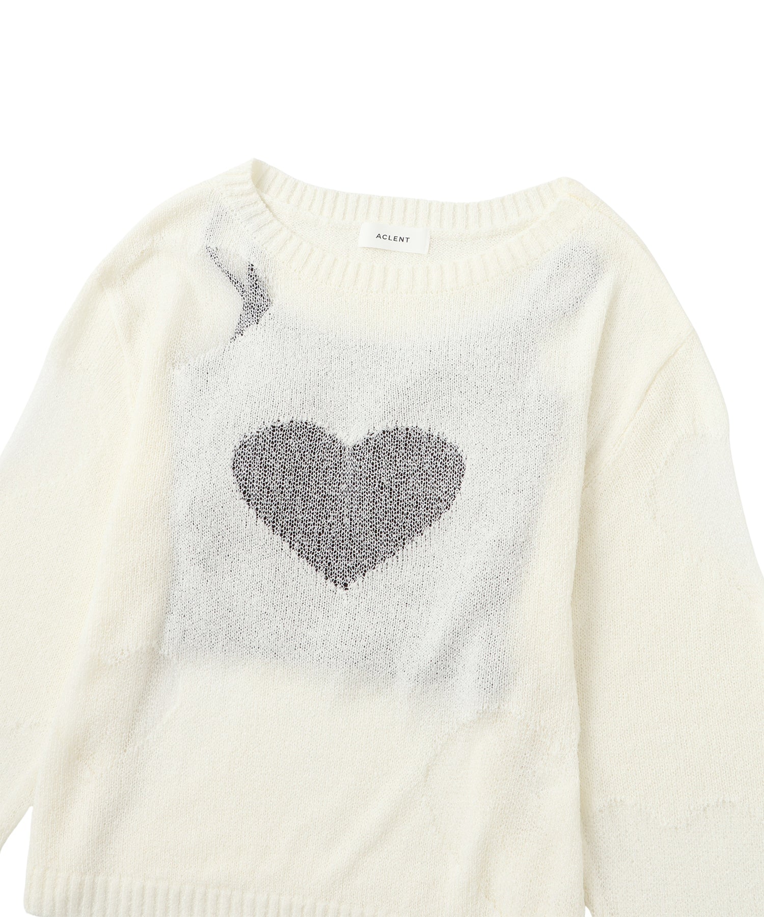 Heart Sheer Knit Camisole Set
